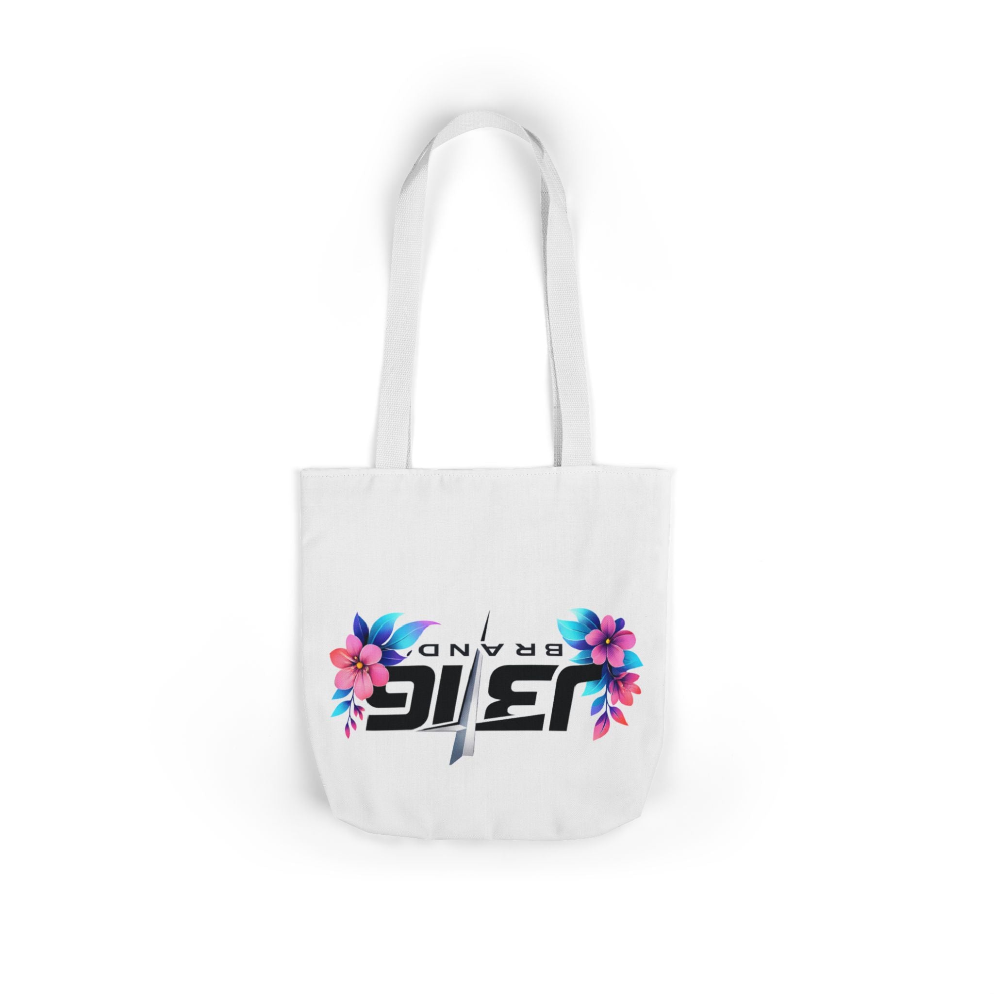 J316 Brand Floral logo canvas tote