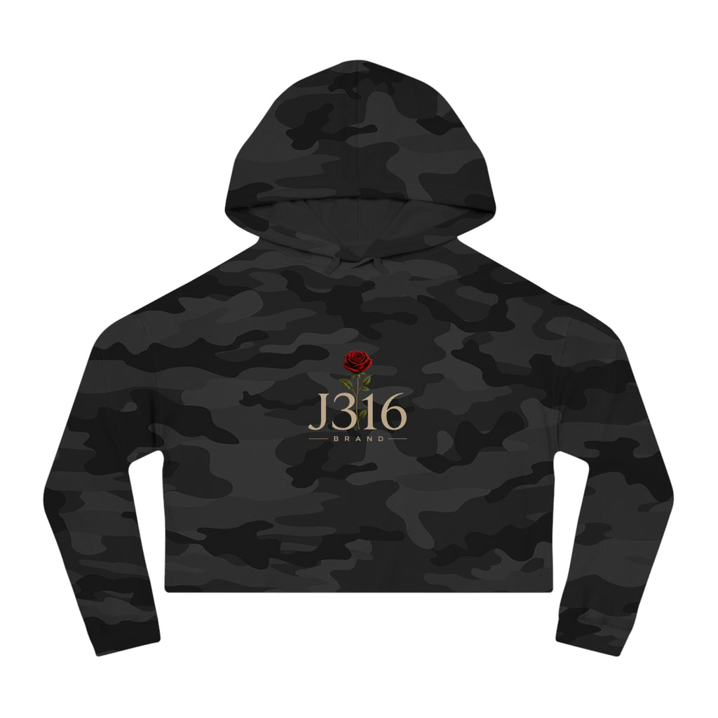 J316 Reborn Women’s Crop Hoodie Dark