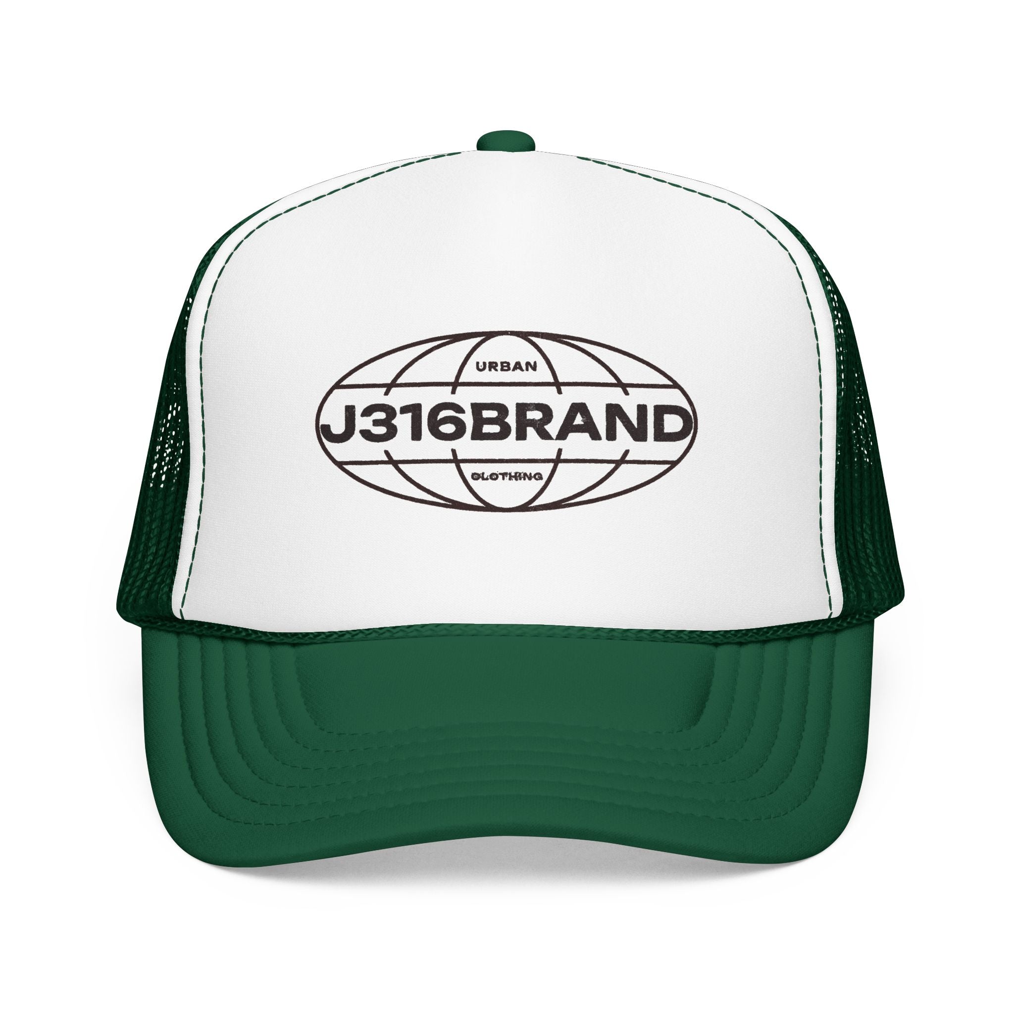 J316 Globe Foam Trucker Hat Dark