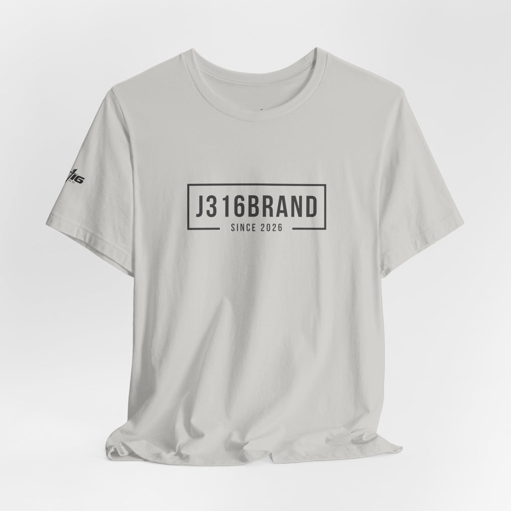 J316BRAND Graphic Tee — Minimal Box Logo T-Shirt