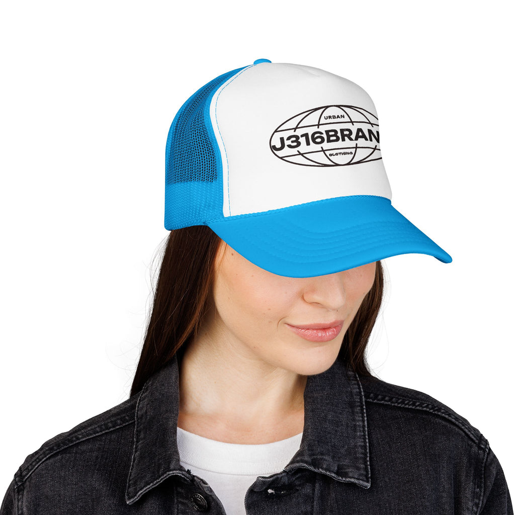 J316 Globe Foam Trucker Hat Dark