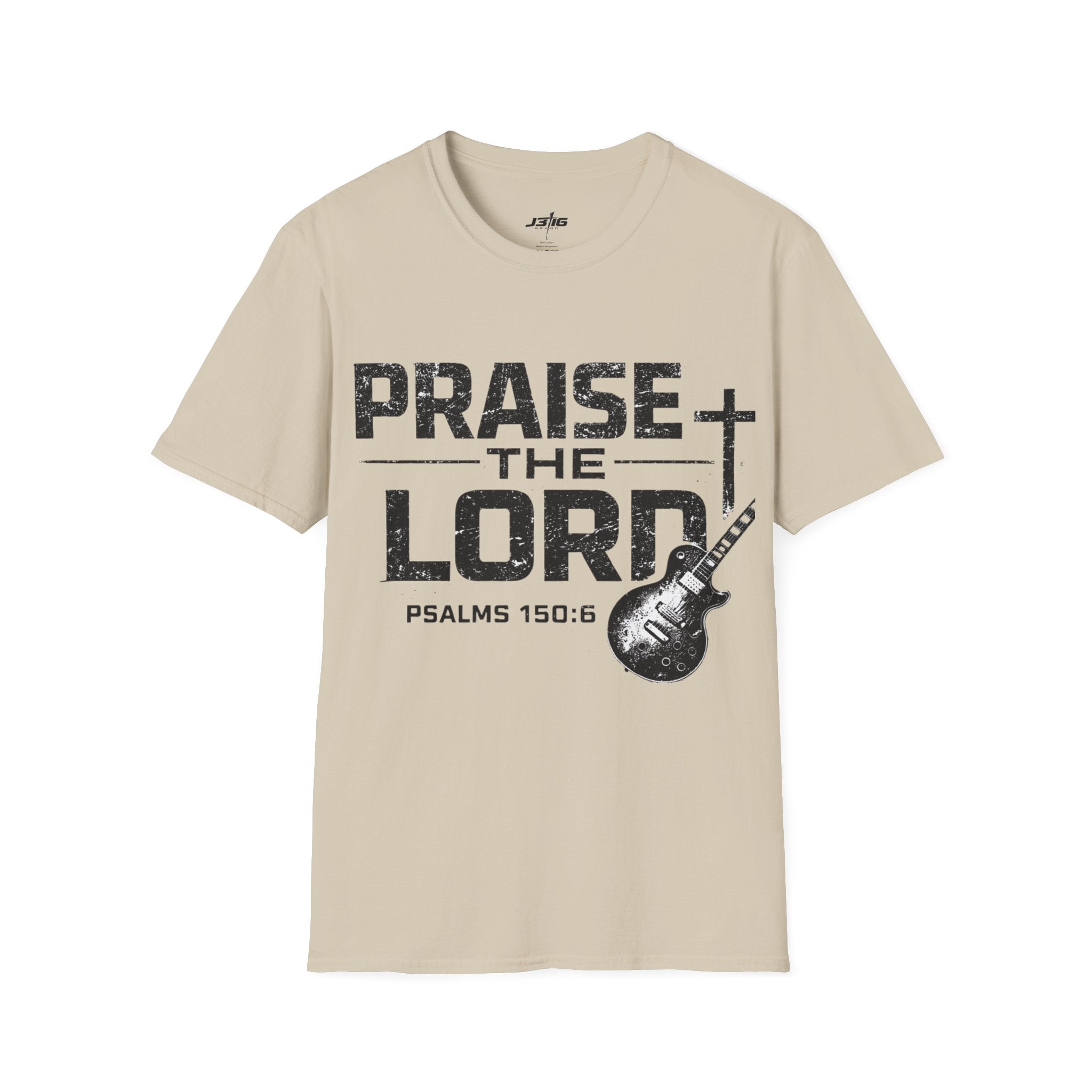 Praise the Lord T-Shirt — Psalms 150:6 Guitar Christian Tee