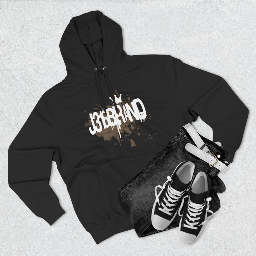 J316  Grunge Logo Hoodie