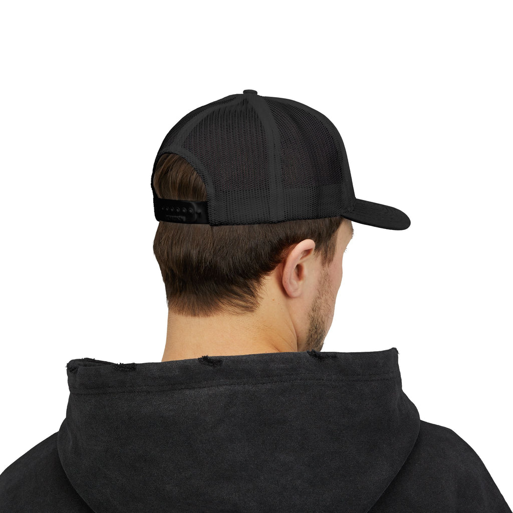 J316 Cristo Viene Trucker Hat Dark