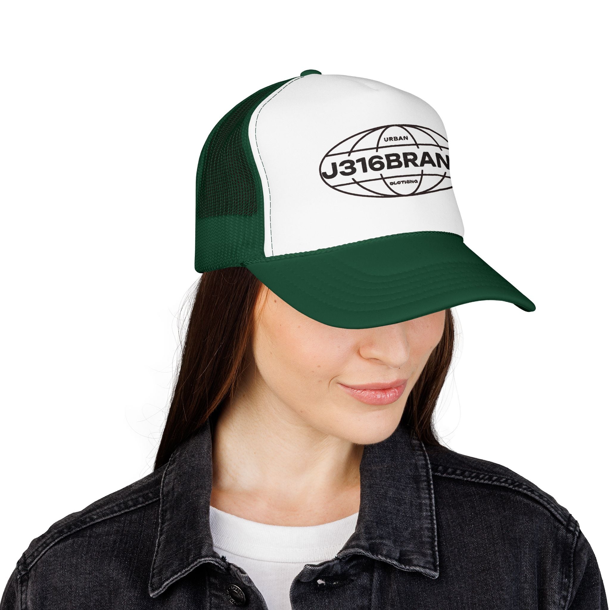 J316 Globe Foam Trucker Hat Dark