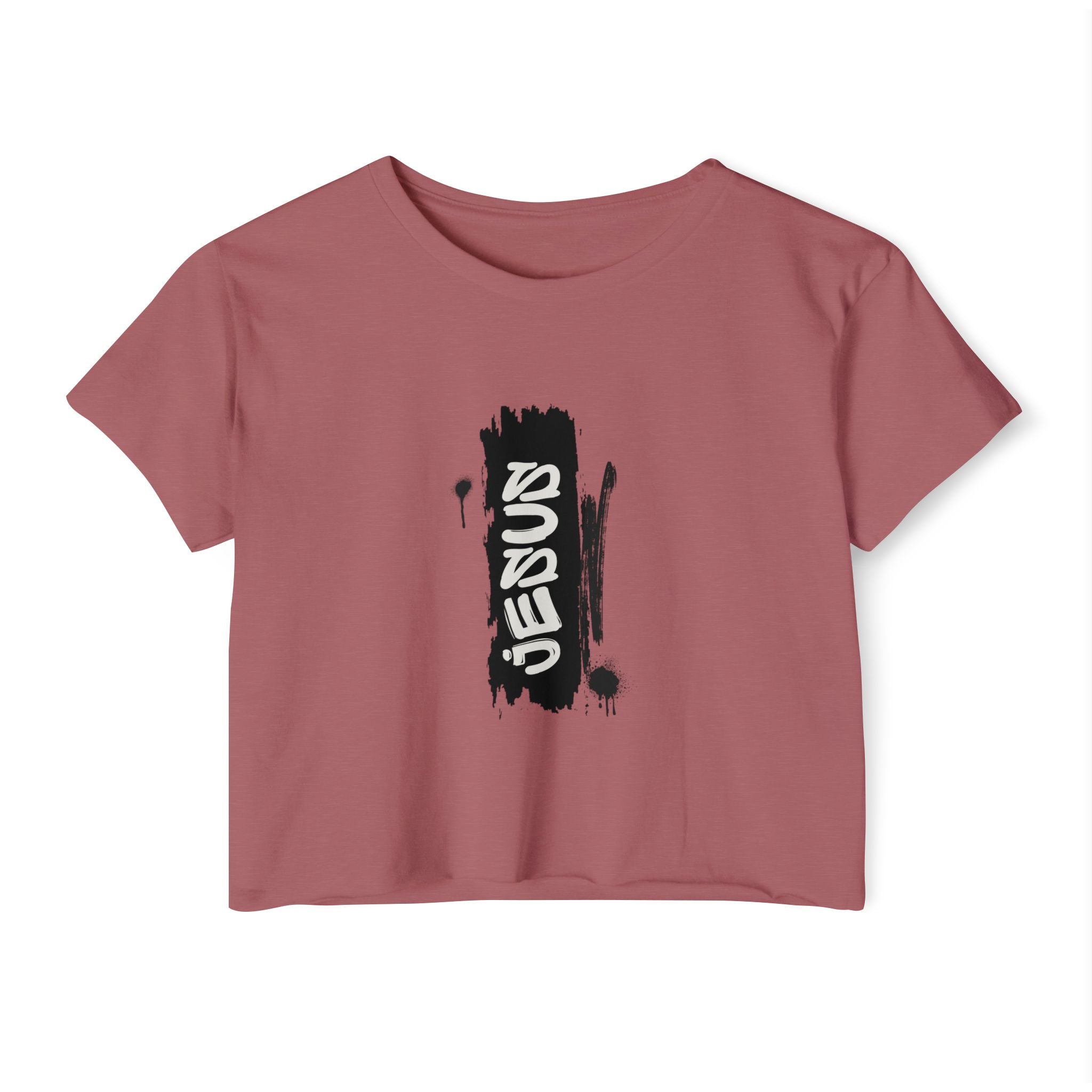 J316 Jesus Womens Crop Top
