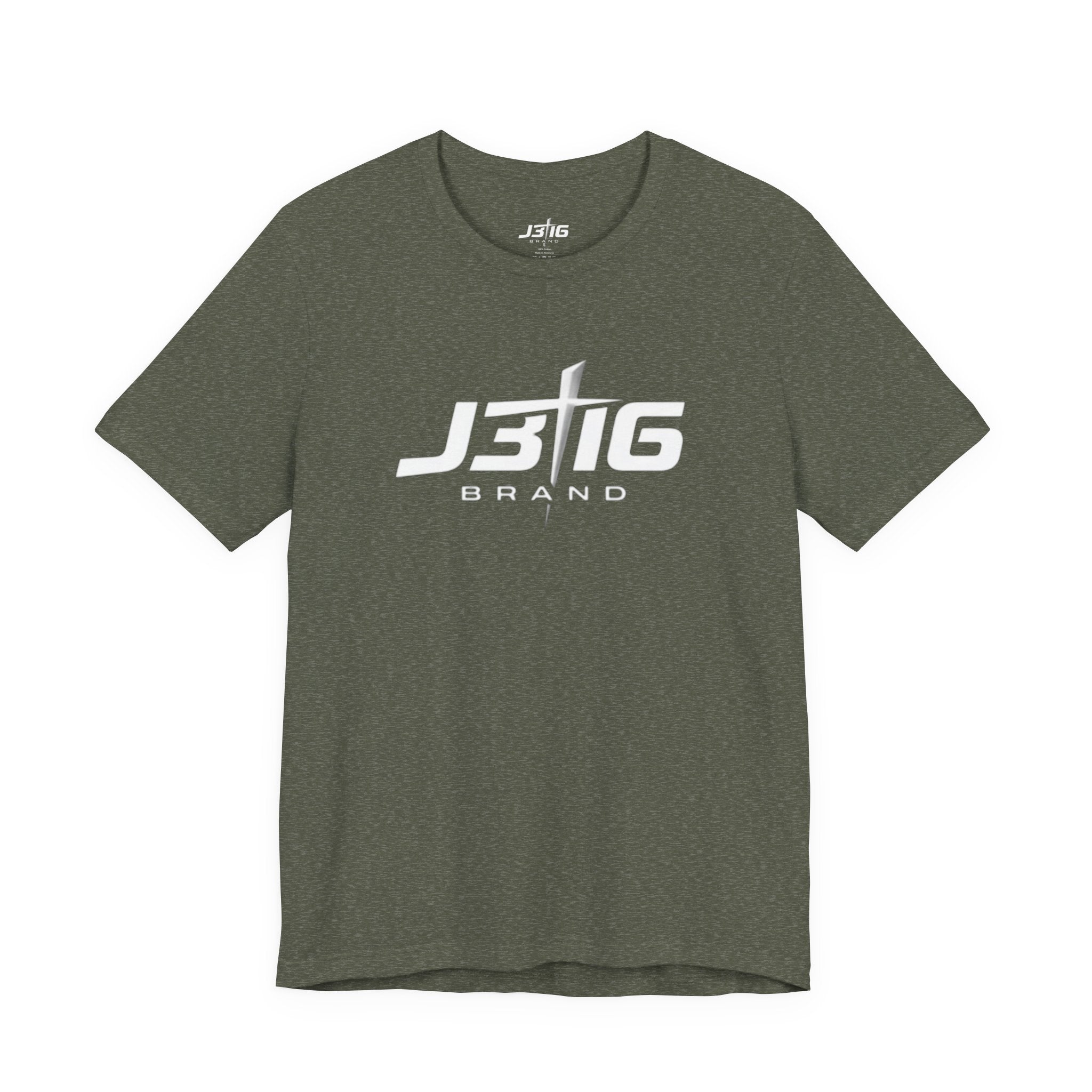 J3T6 Brand Logo Tee - Men's Heathered Graphic T-Shirt