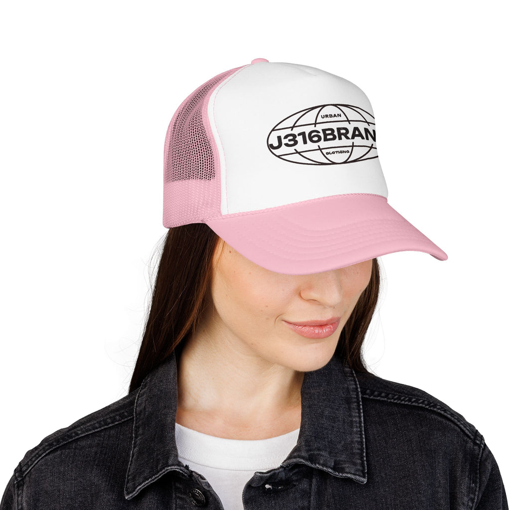 J316 Globe Foam Trucker Hat Dark