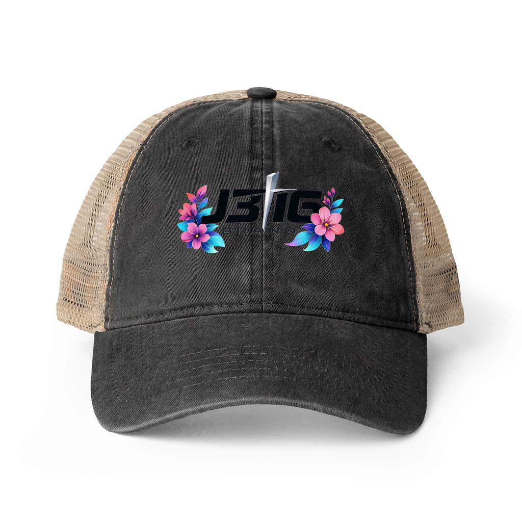 Women's Washed Mesh-Back Cap