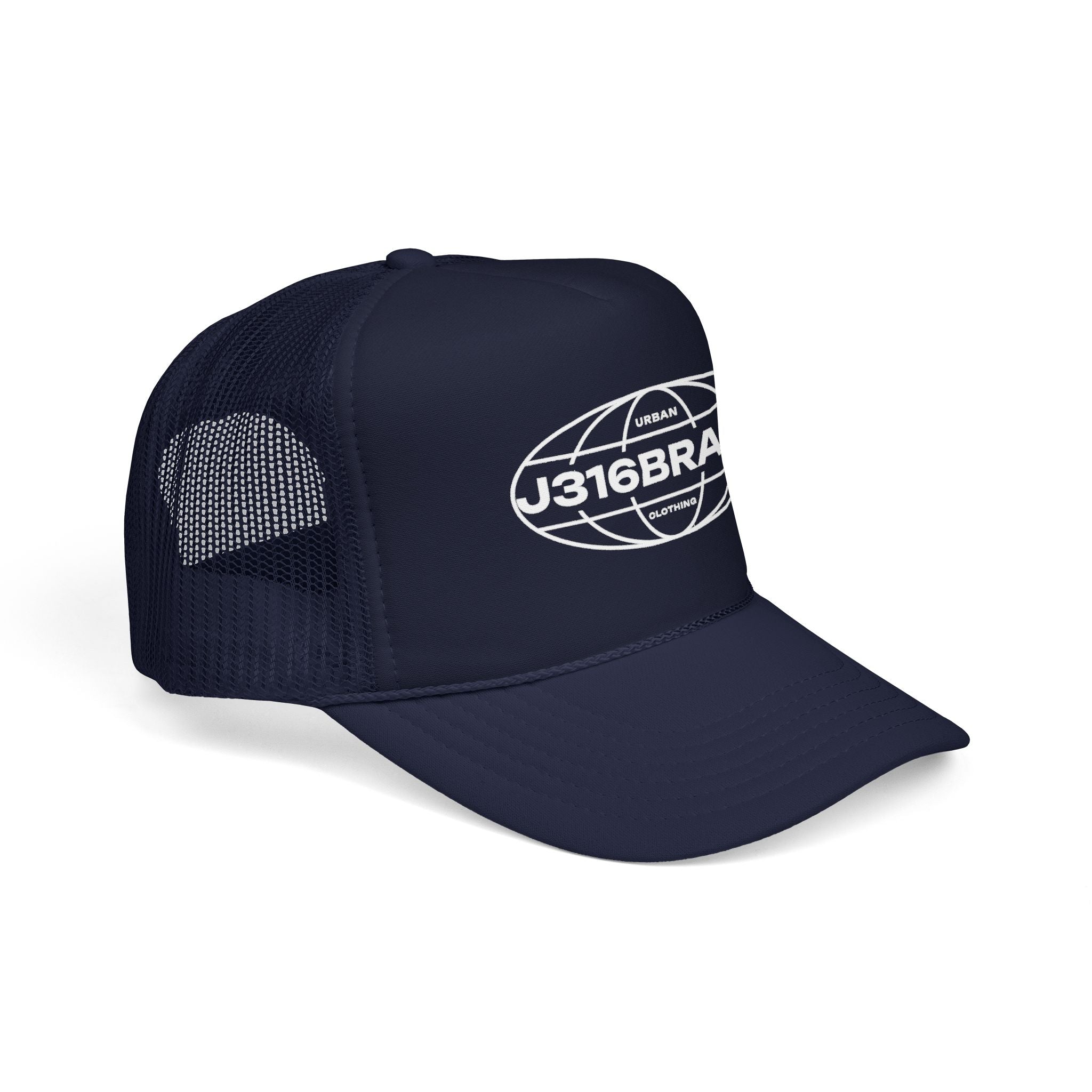J316 Globe Logo Foam Trucker Hat