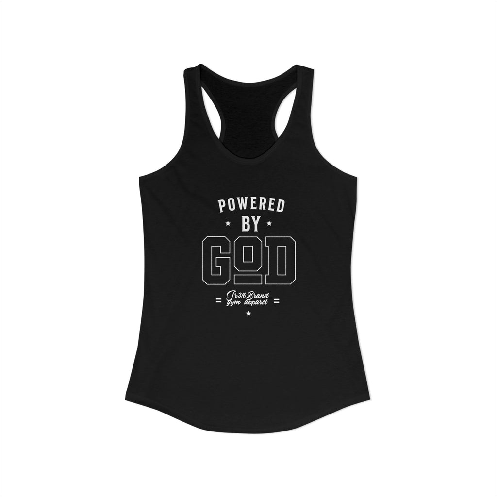 J316 Powered by God Racerback