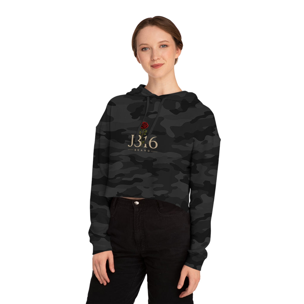 J316 Reborn Women’s Crop Hoodie Dark