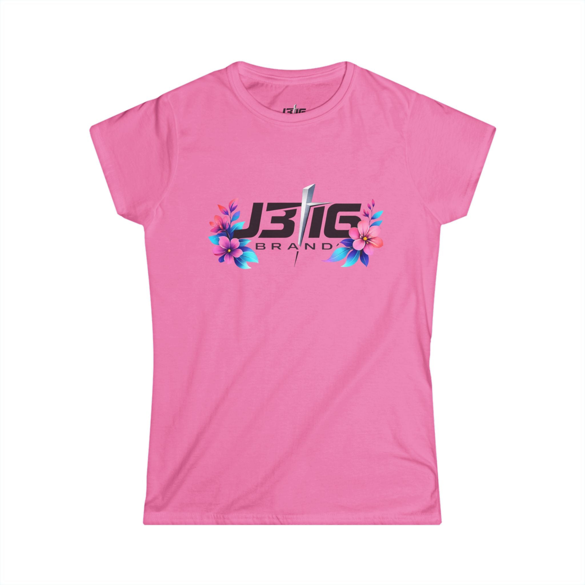 JBLG Floral Logo Women's Tee — Minimal Retro Band Style Graphic Shirt