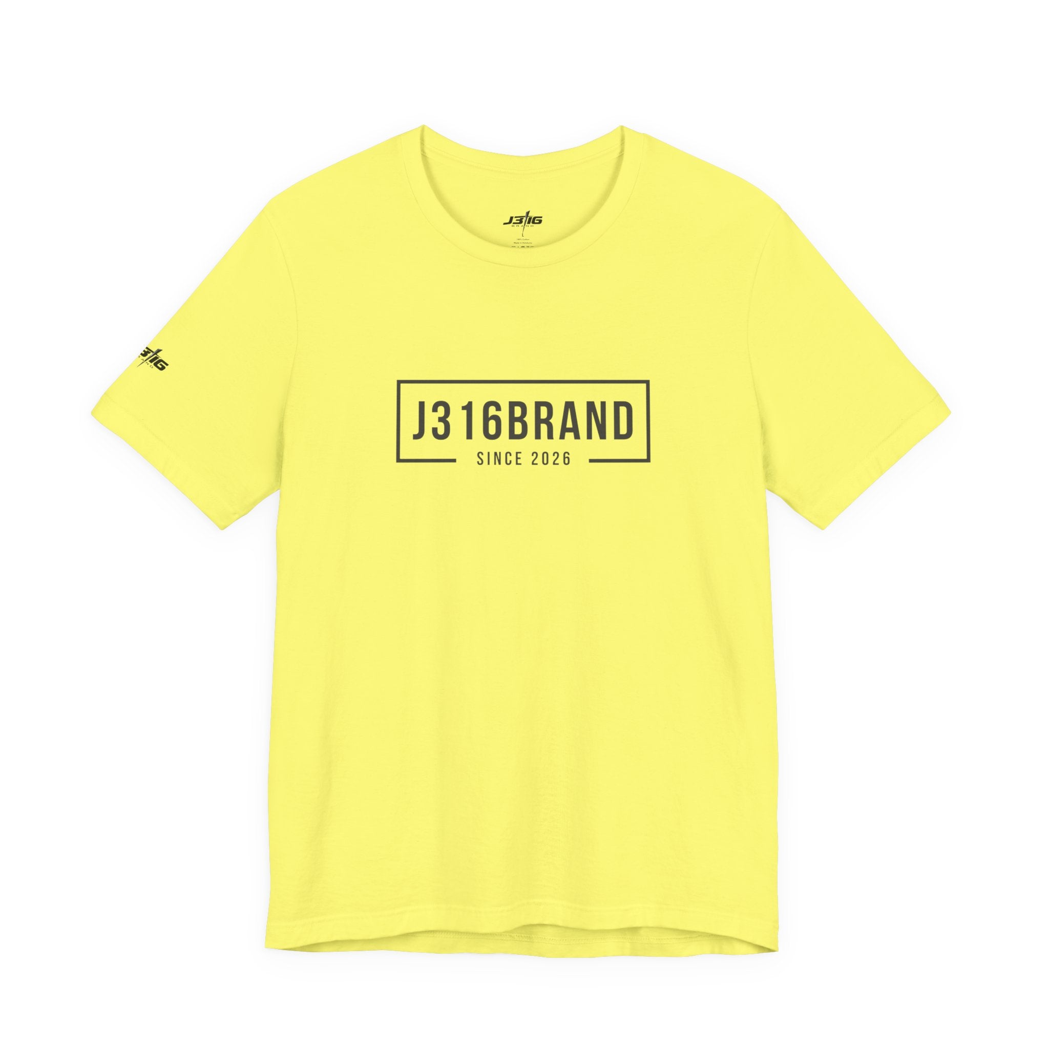 J316BRAND Graphic Tee — Minimal Box Logo T-Shirt
