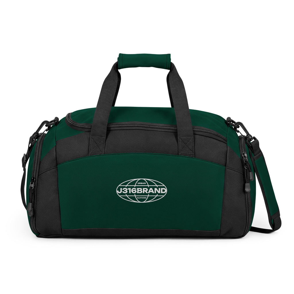 J316Brand Globe Logo Gym Duffel Bag