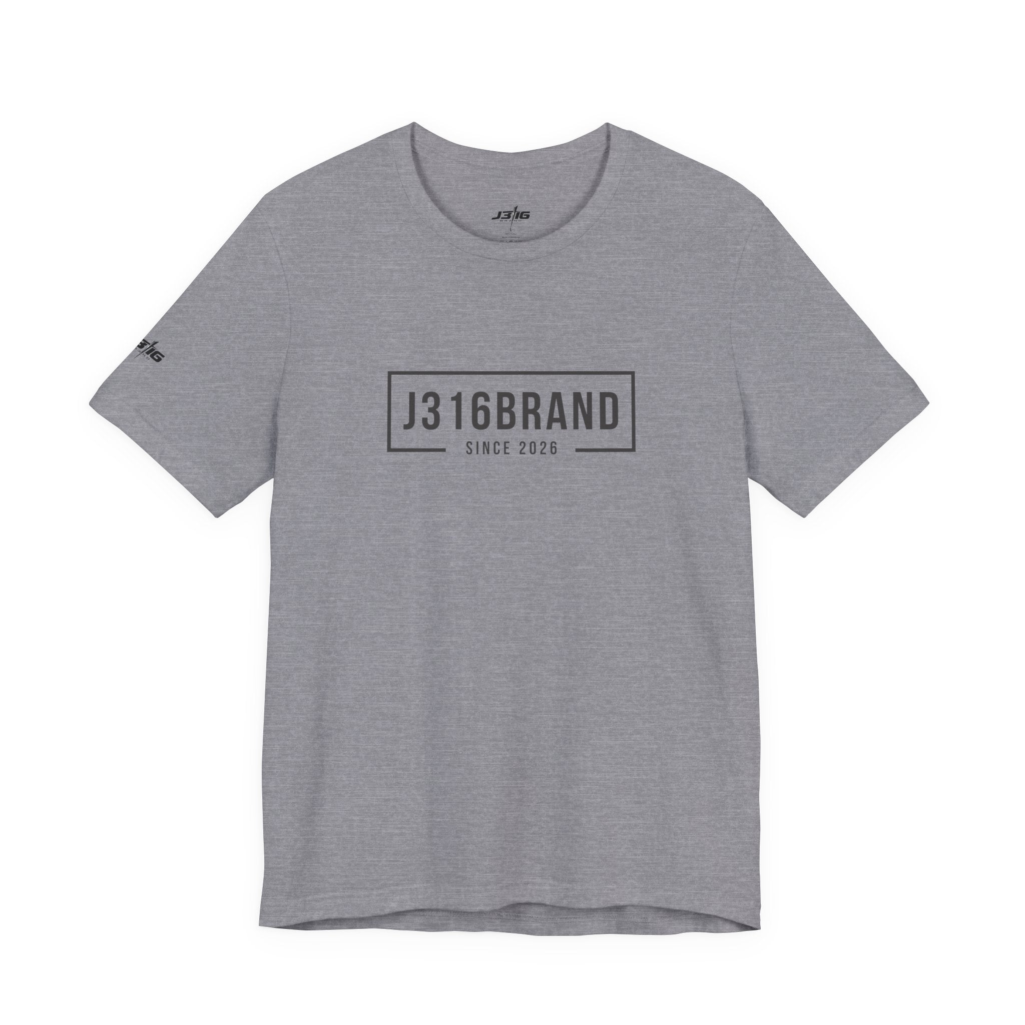 J316BRAND Graphic Tee — Minimal Box Logo T-Shirt