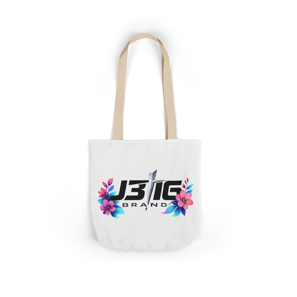 J316 Brand Floral logo canvas tote