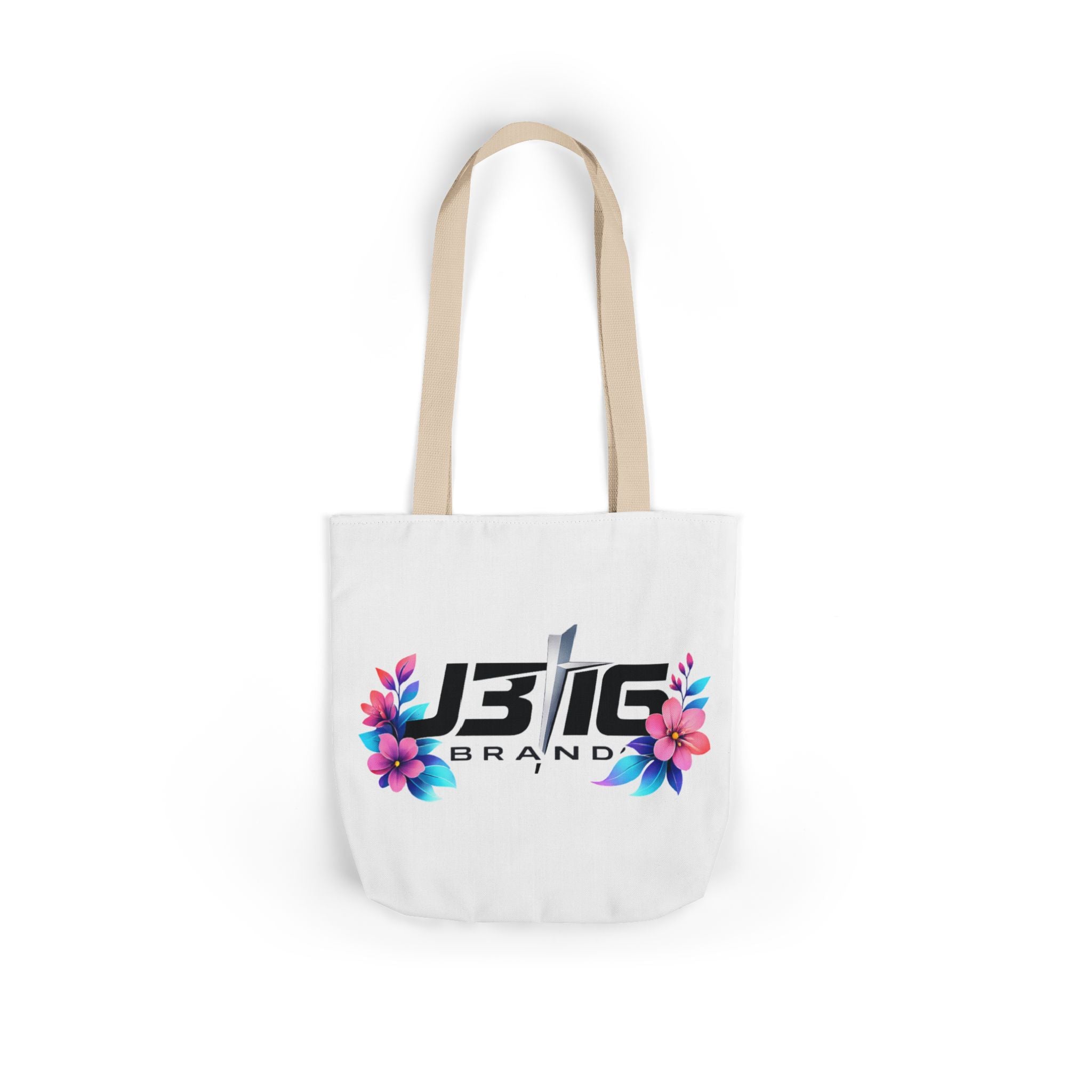 J316 Brand Floral logo canvas tote