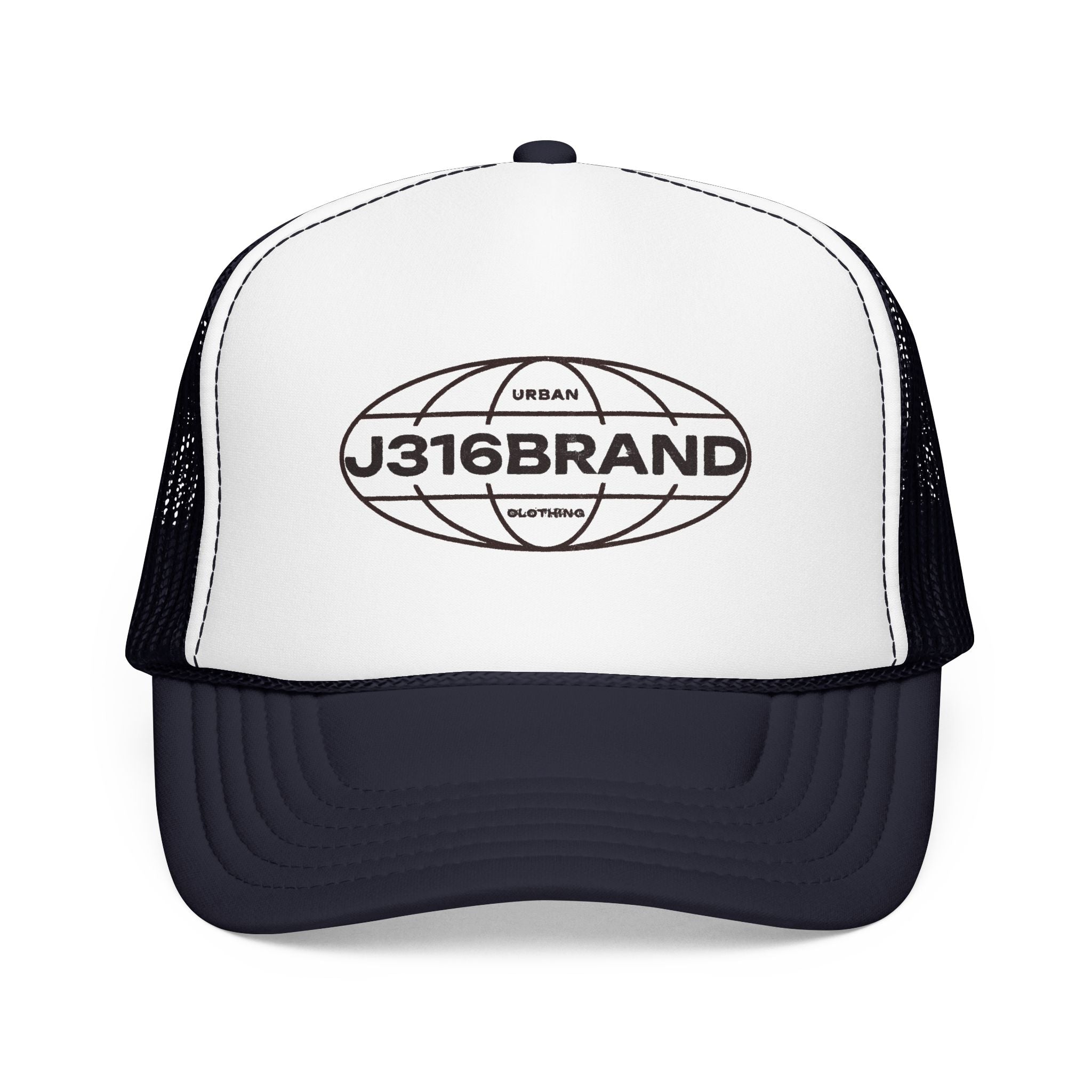 J316 Globe Foam Trucker Hat Dark