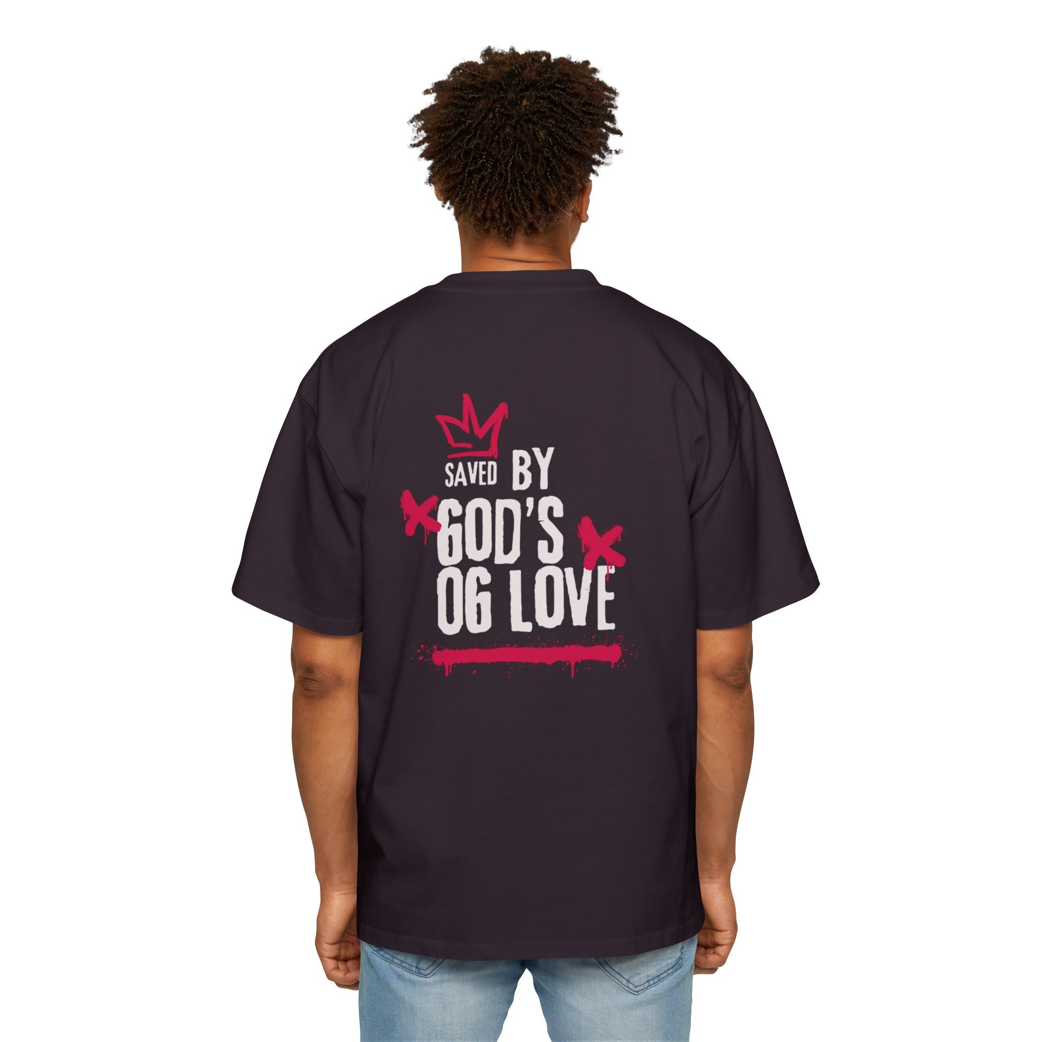 J316 Saved by Gods OG Love Oversized Dark
