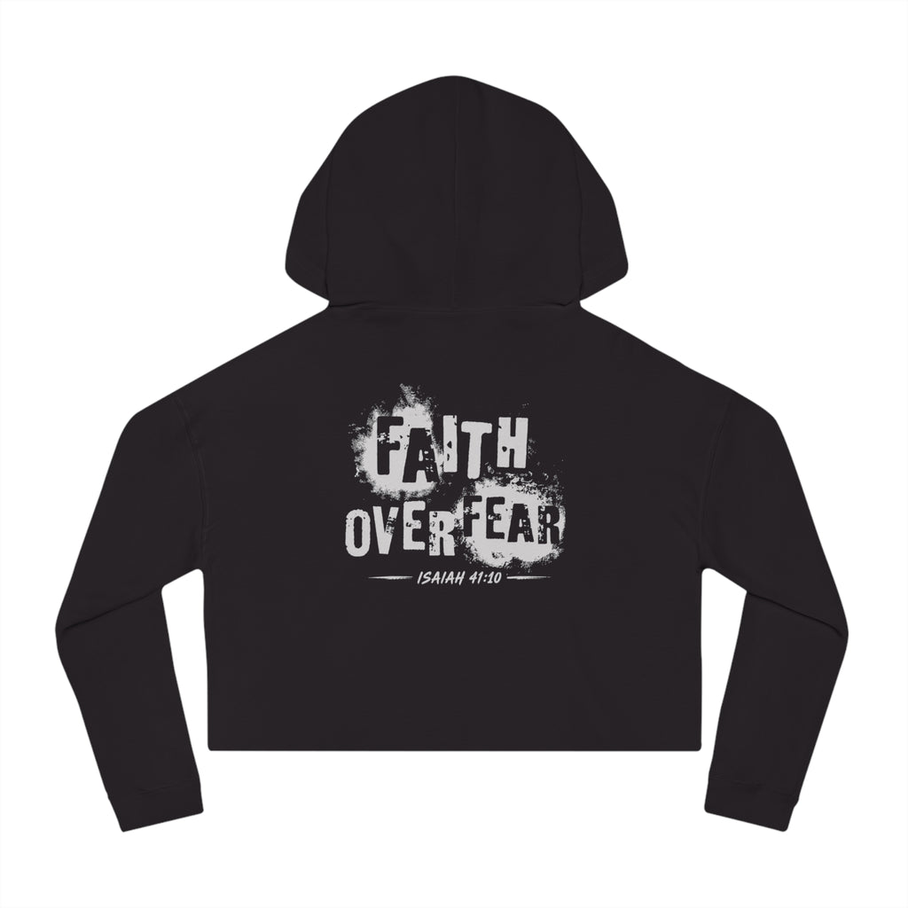 N326 Faith Over Fear Cropped Hoodie