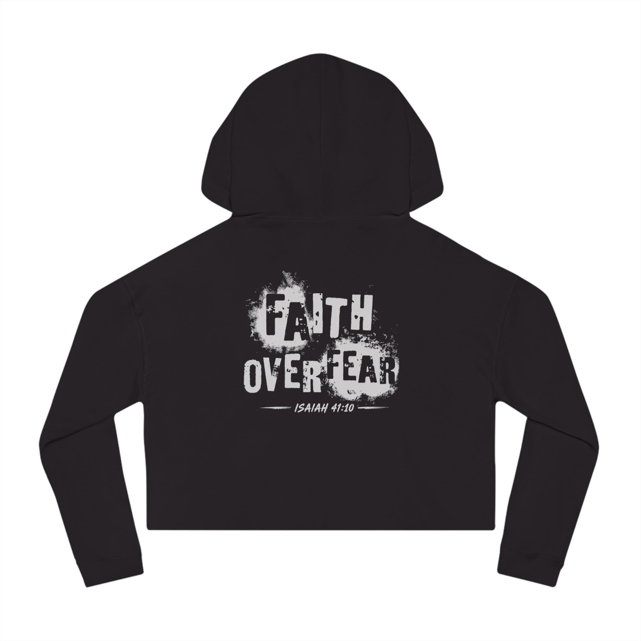 N326 Faith Over Fear Cropped Hoodie