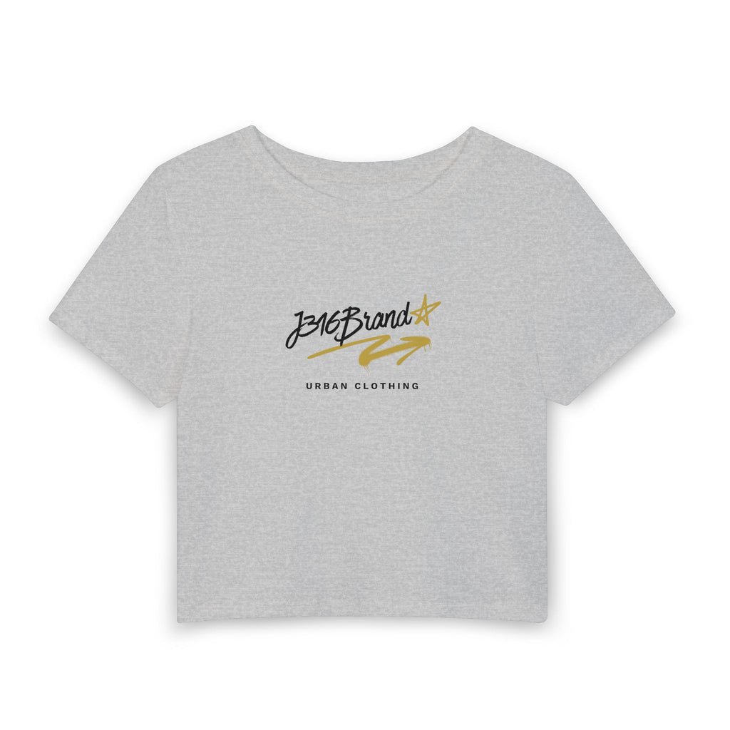 J316 Handwritten logo Crop Top