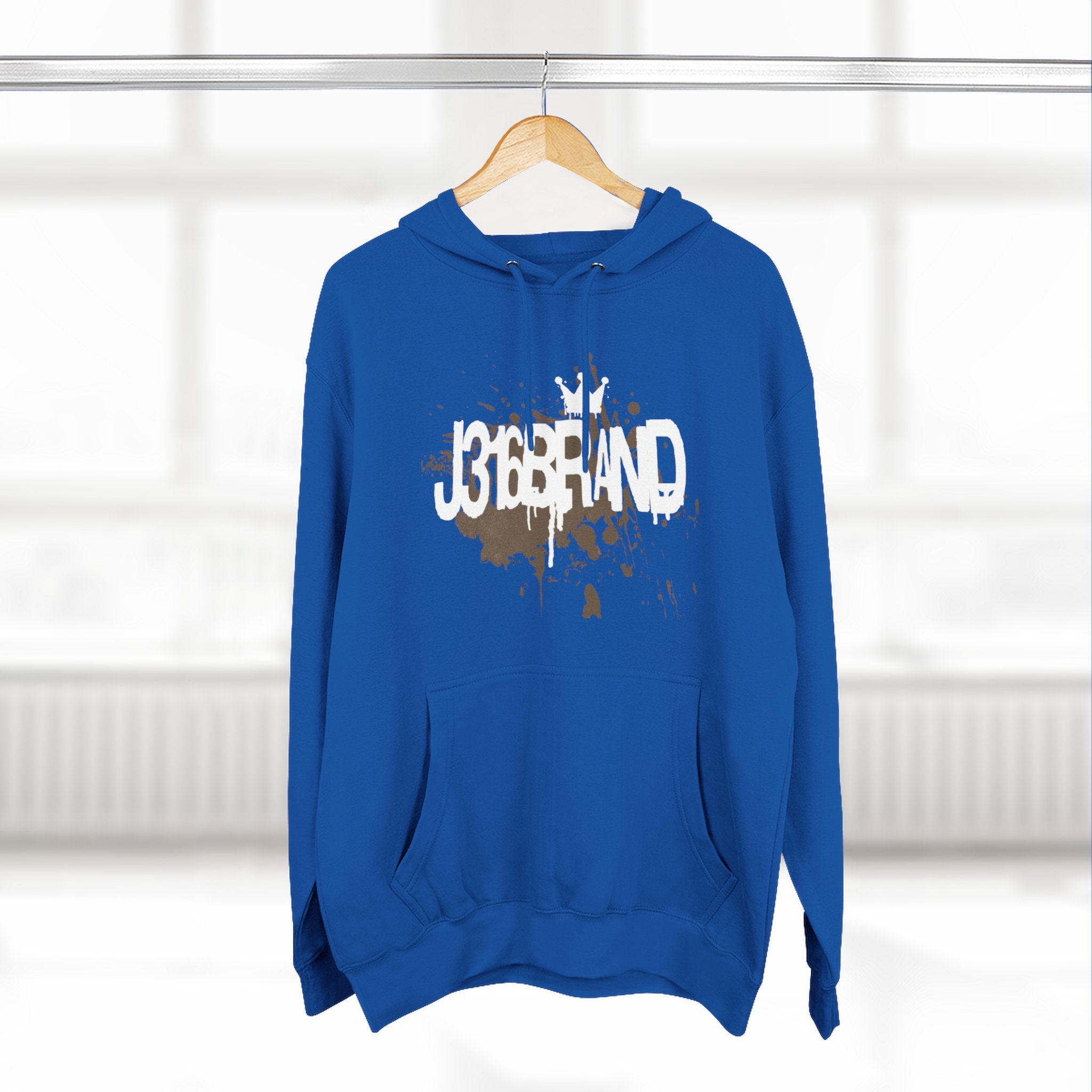 J316  Grunge Logo Hoodie