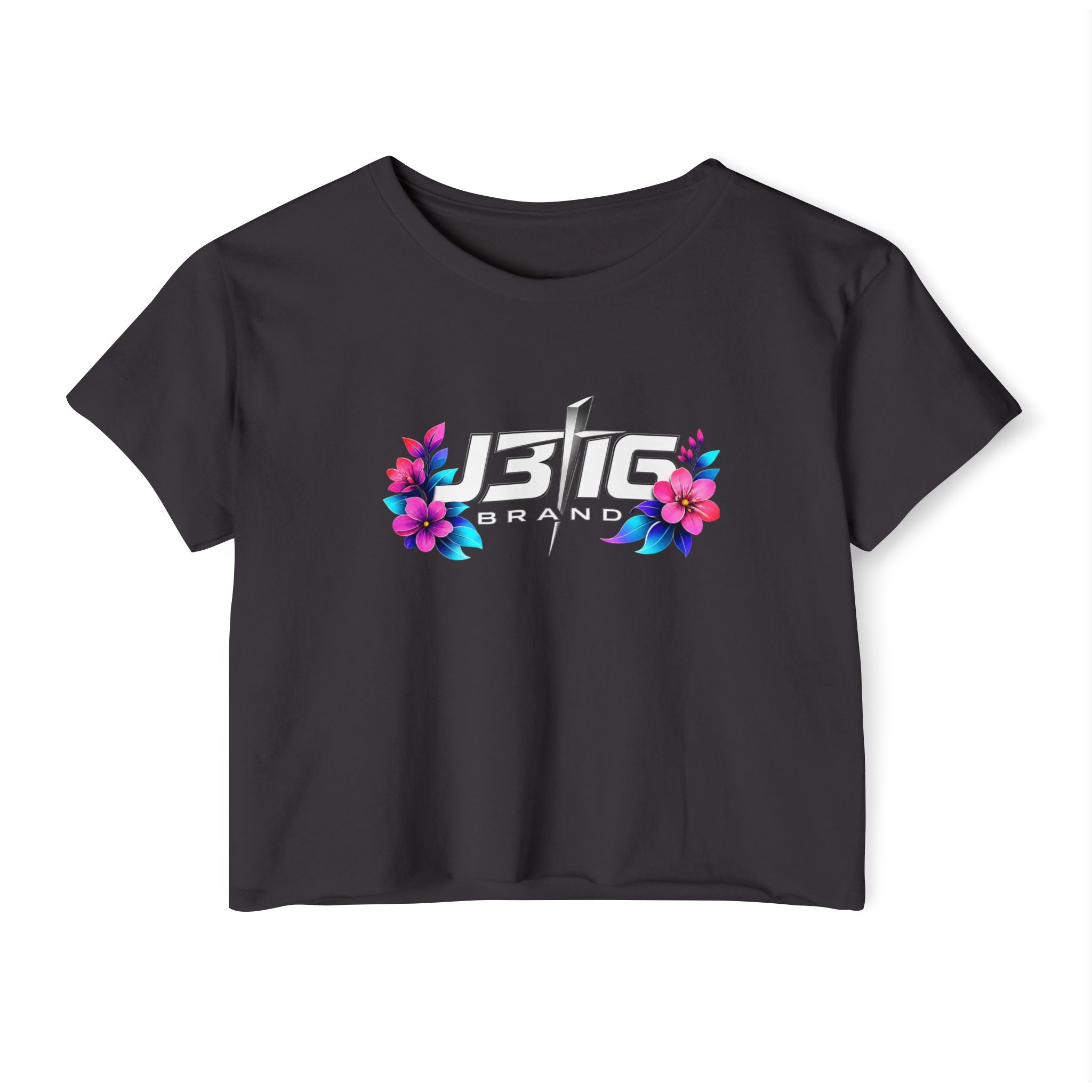 Women's 'B1G' Floral Festival Crop Top