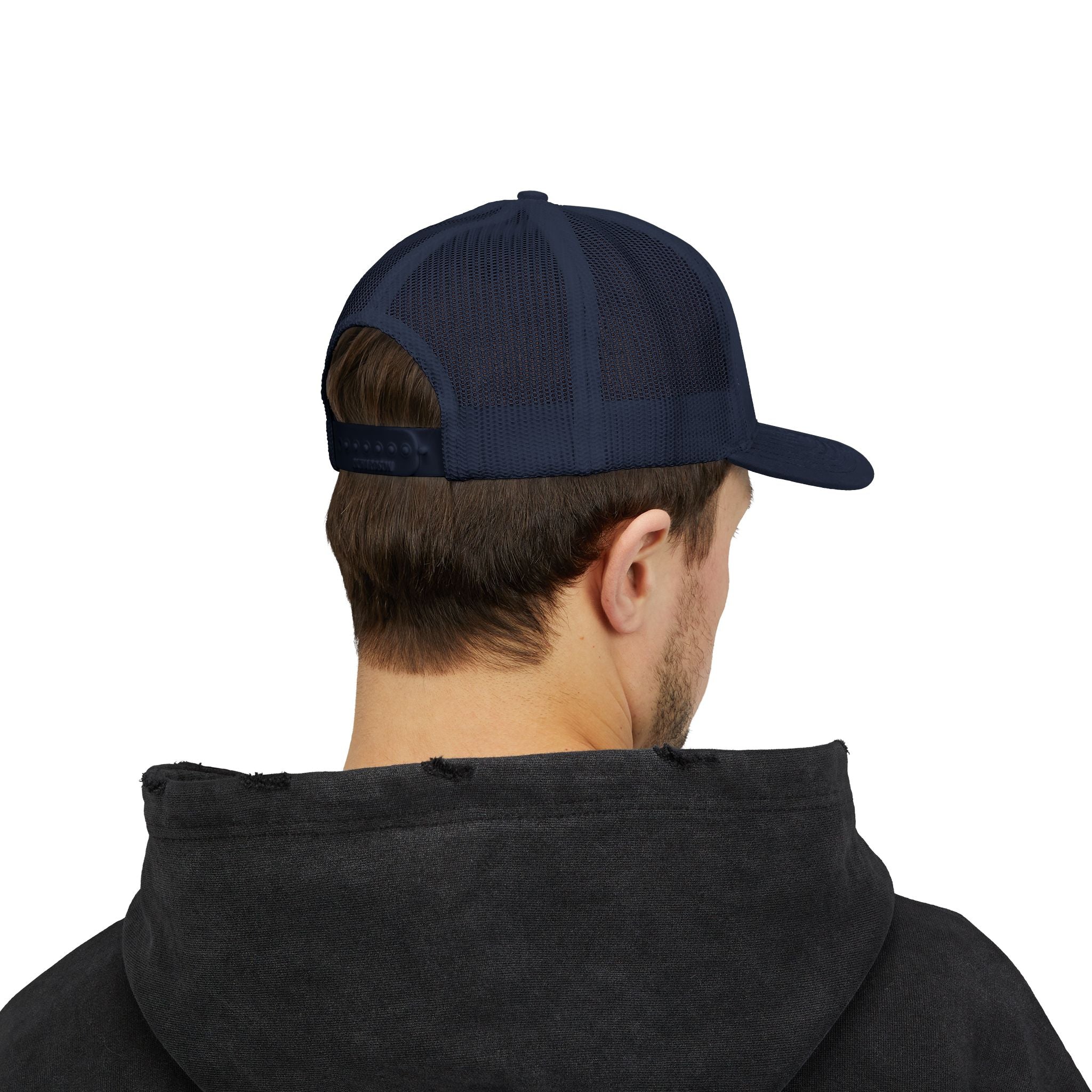 J316 Cristo Viene Trucker Hat Dark