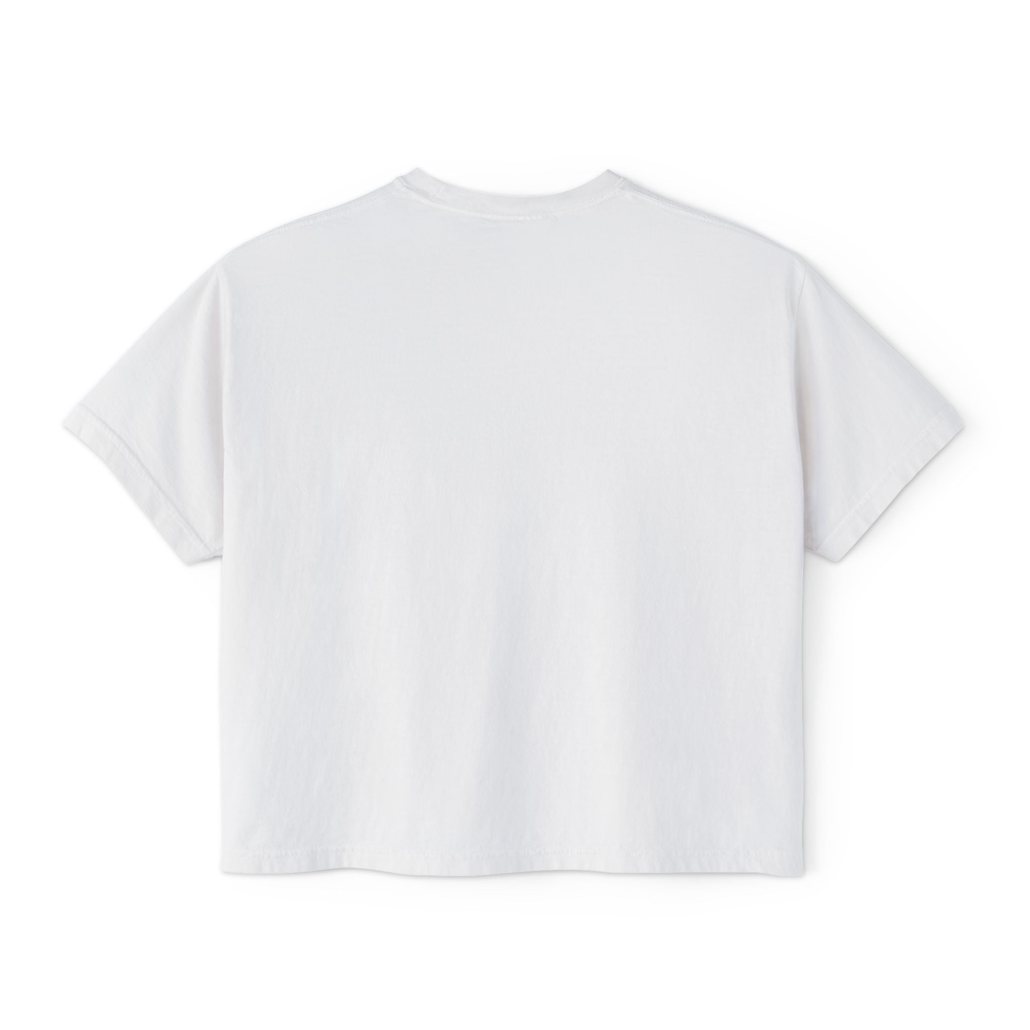 Women's Boxy Tee with JB1C Floral Logo — Cropped Casual Graphic Tee