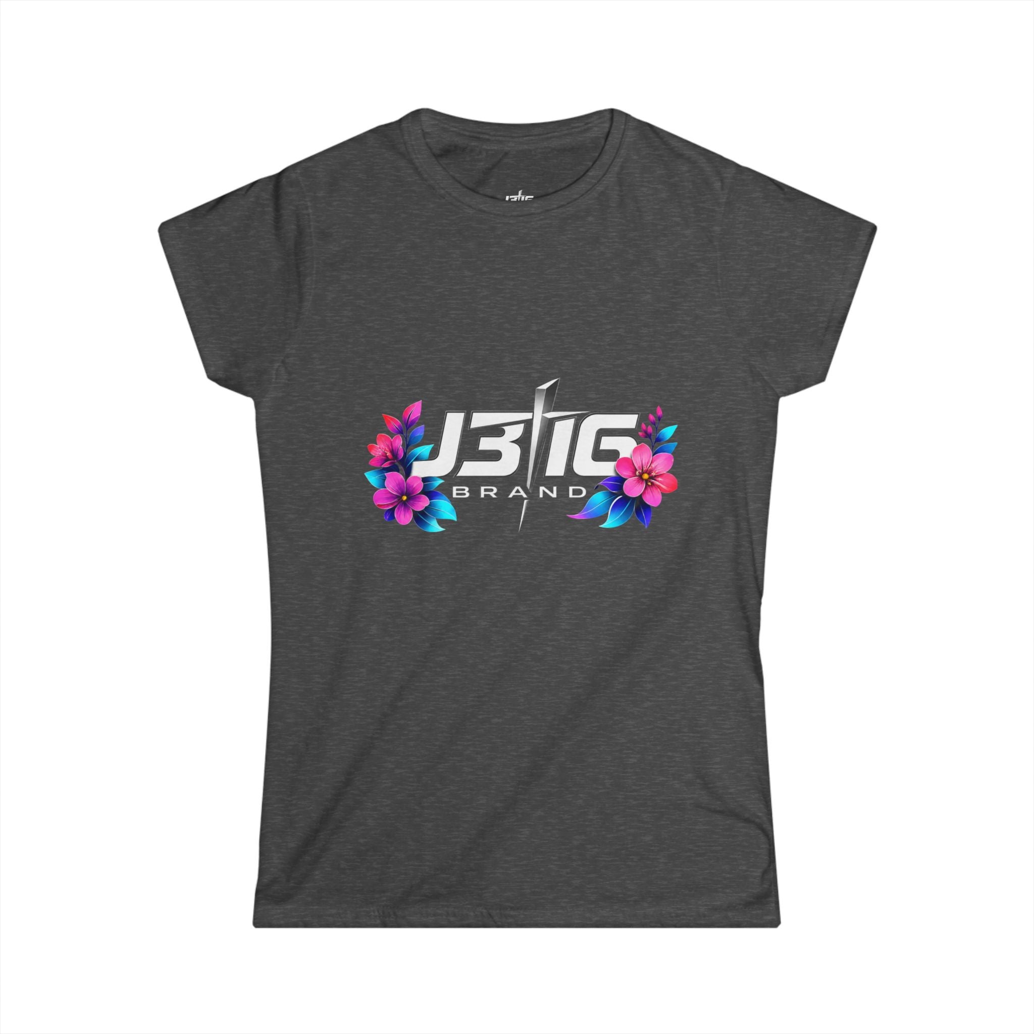 Women's Tee — 'JBIG Brand' Floral Logo Graphic Shirt