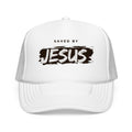J316 Saved by Jesus Foam Trucker hat