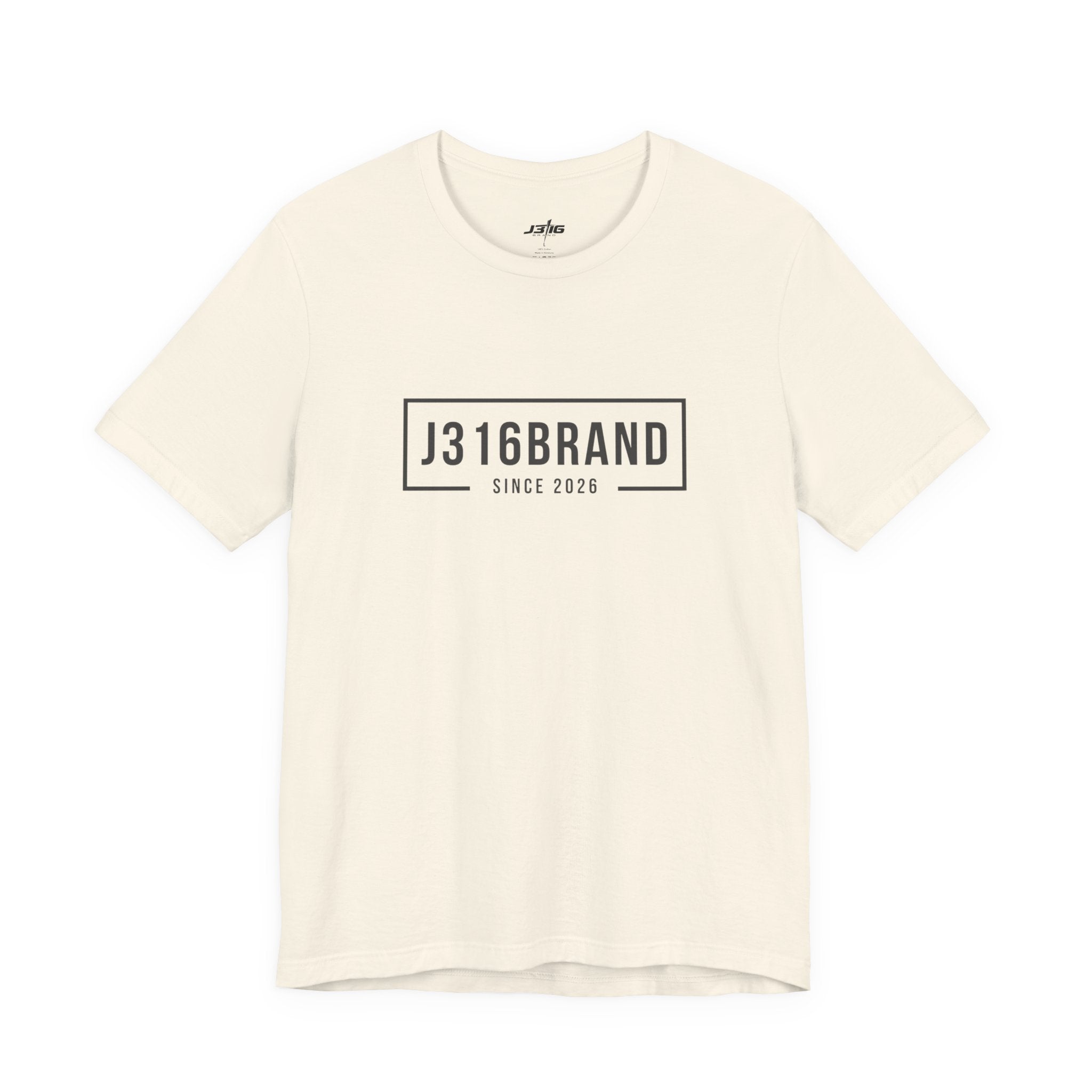 J316BRAND Graphic Tee — Minimal Box Logo T-Shirt