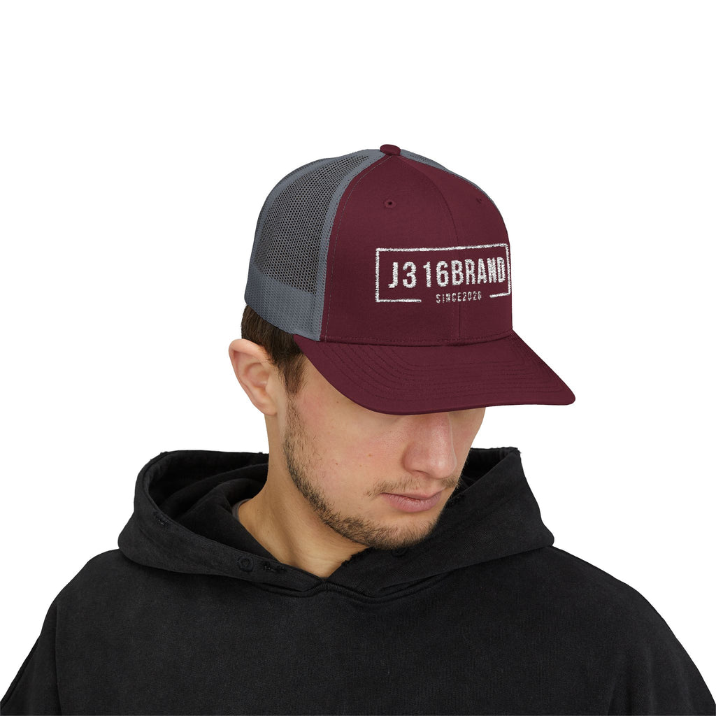 J316 Minimalist Snapback Trucker Cap