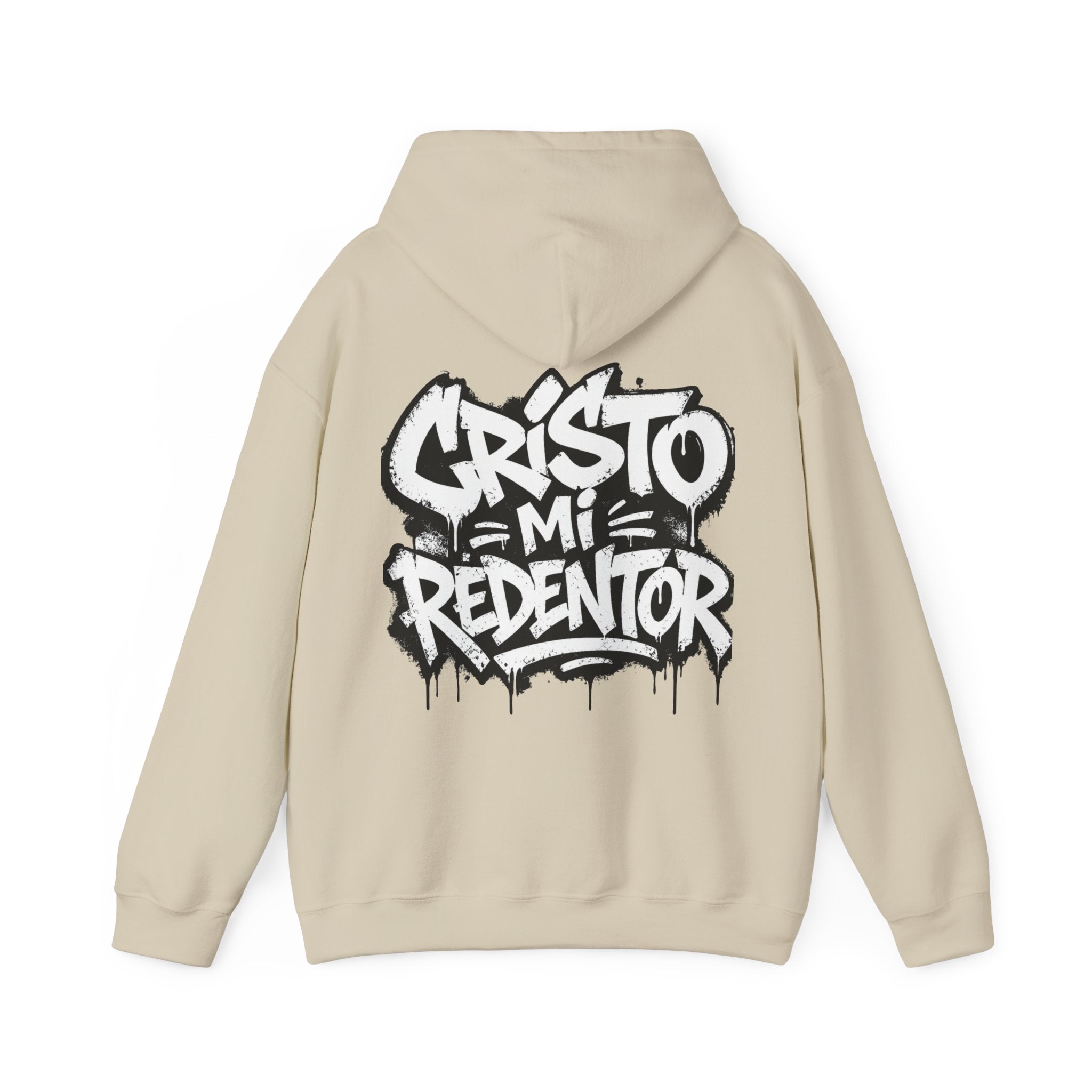 Cristo Mi Redentor Hoodie — Graffiti Christian Faith Sweatshirt