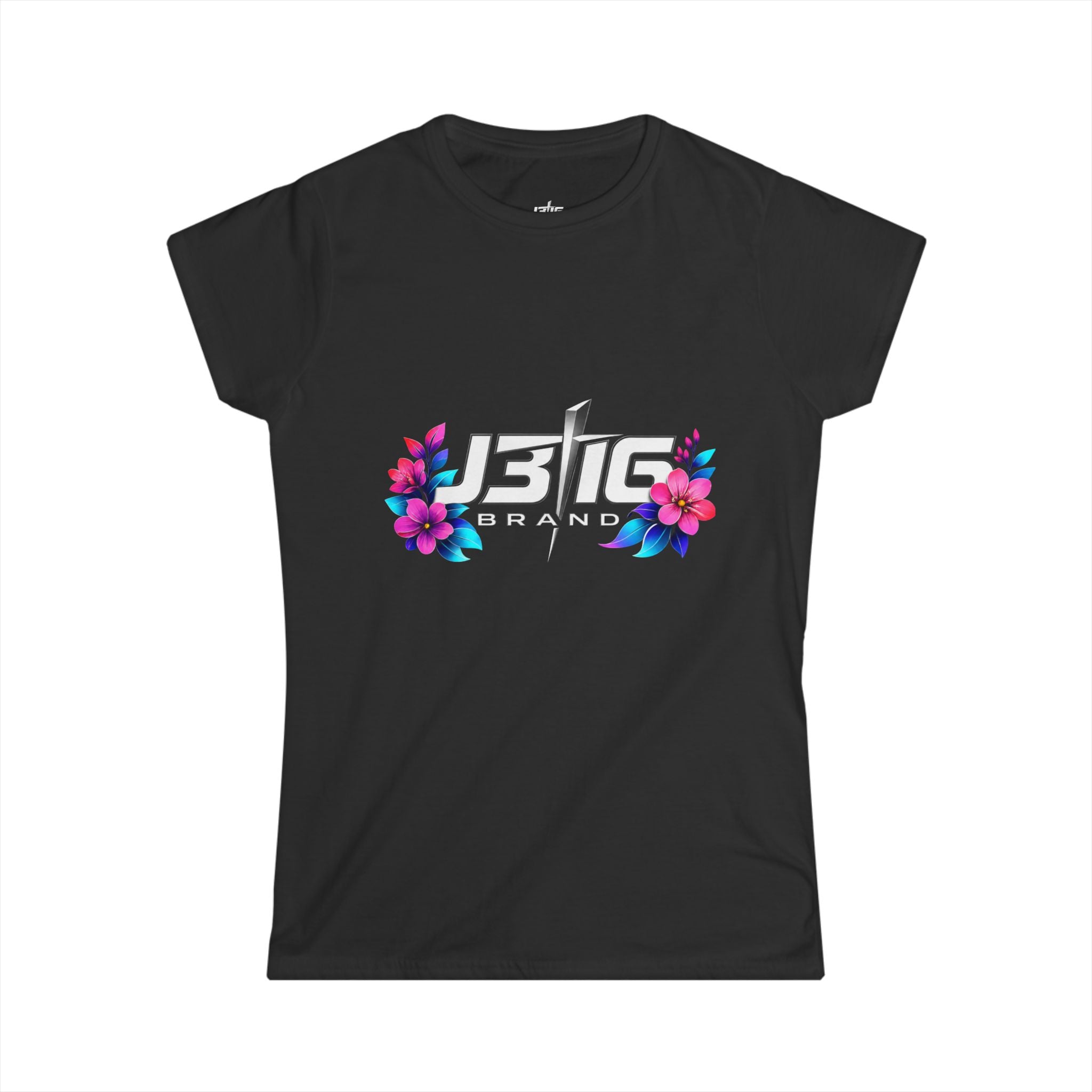 Women's Tee — 'JBIG Brand' Floral Logo Graphic Shirt