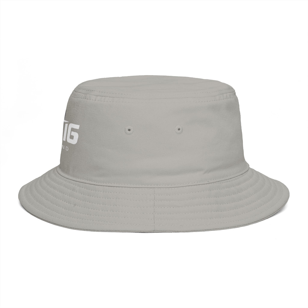 JS16 Drift Logo Bucket Hat — Black Embroidered Streetwear Sun Hat