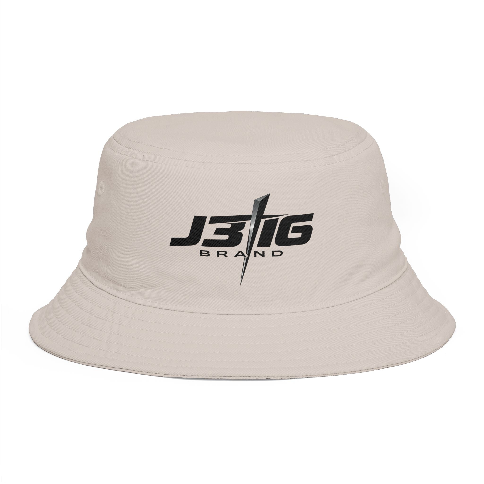 Minimalist JBIG Logo Bucket Hat — Casual Streetwear Sun Protection