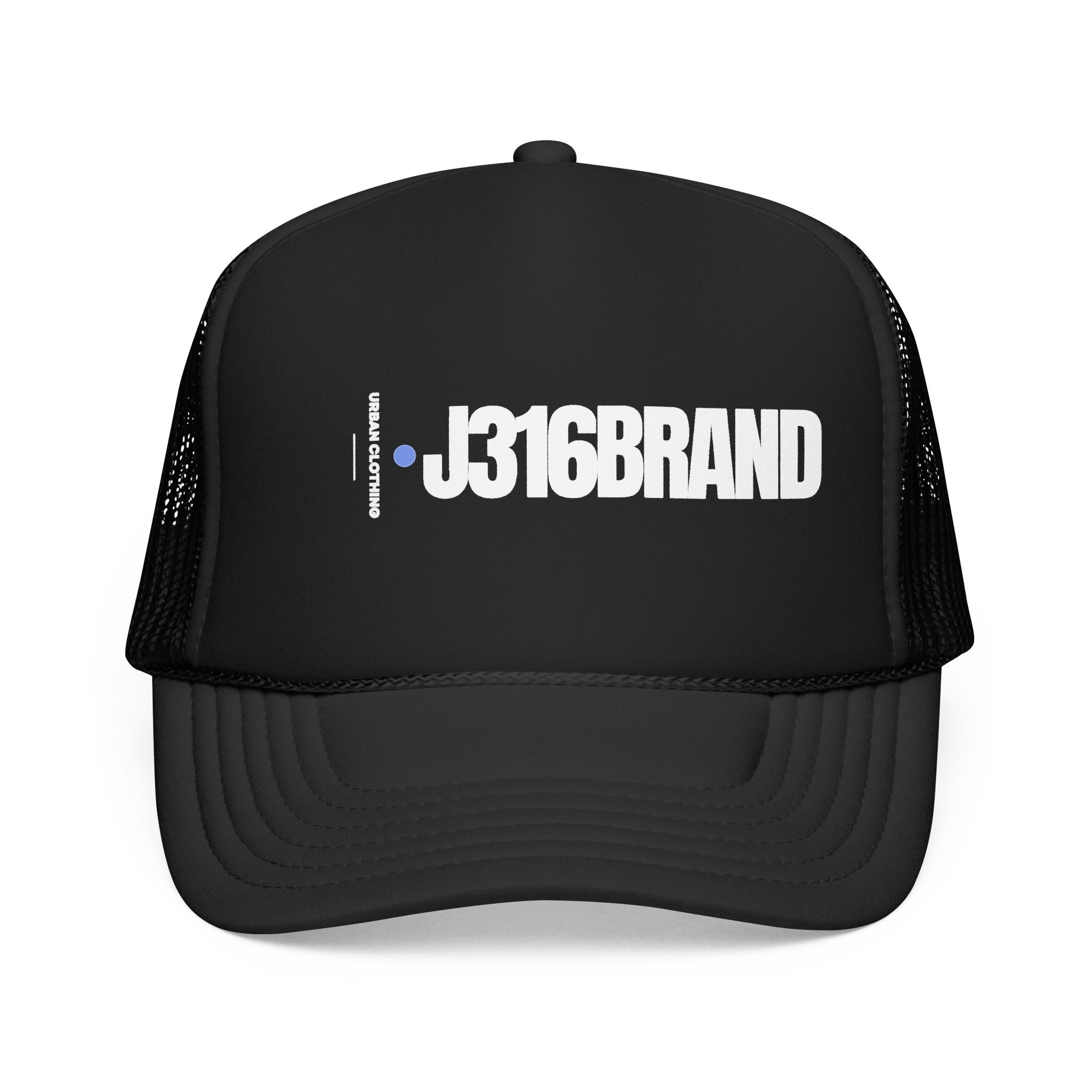J316BRAND Foam Trucker Hat Dark