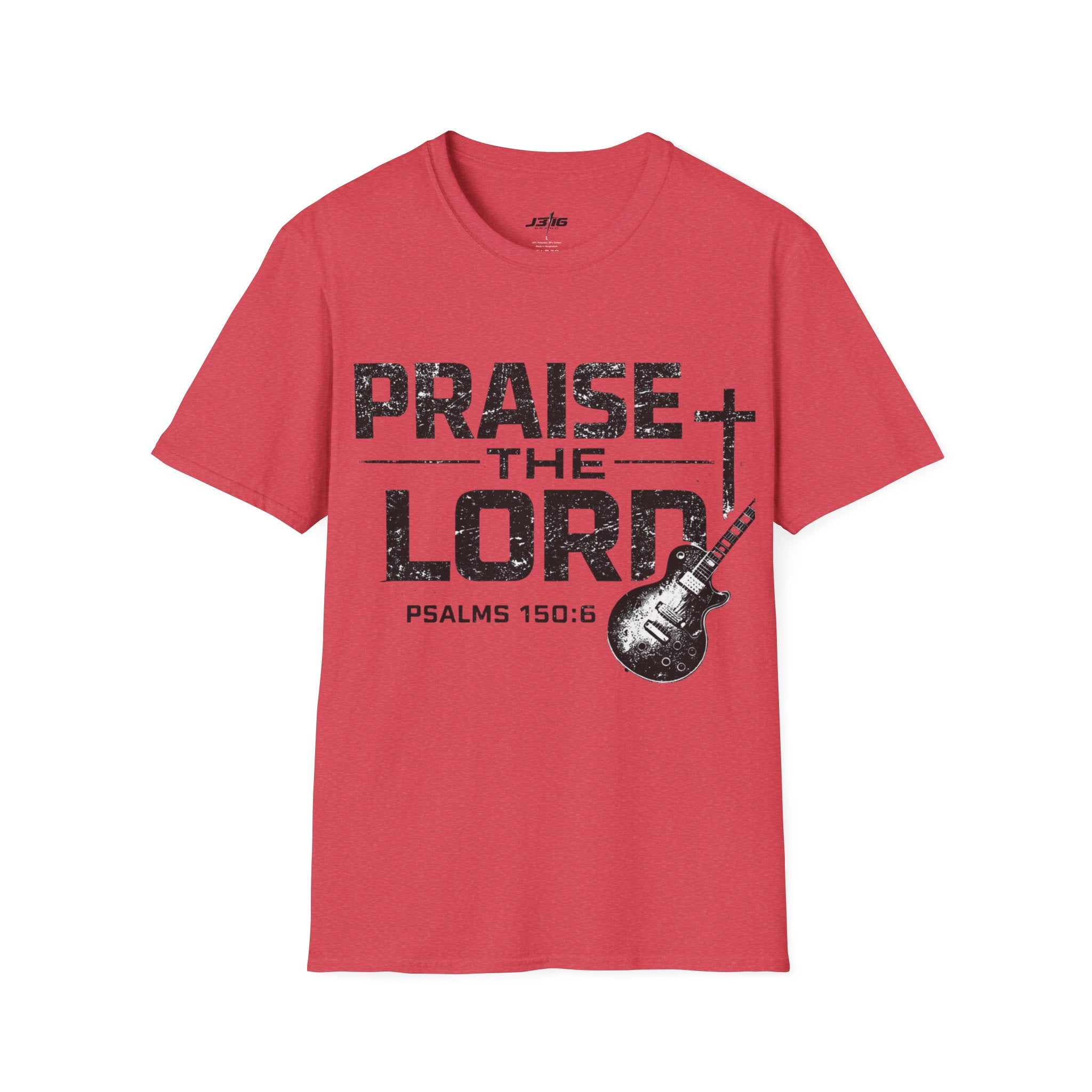 Praise the Lord T-Shirt — Psalms 150:6 Guitar Christian Tee