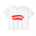 J316 Yahweh Womens Crop Top White