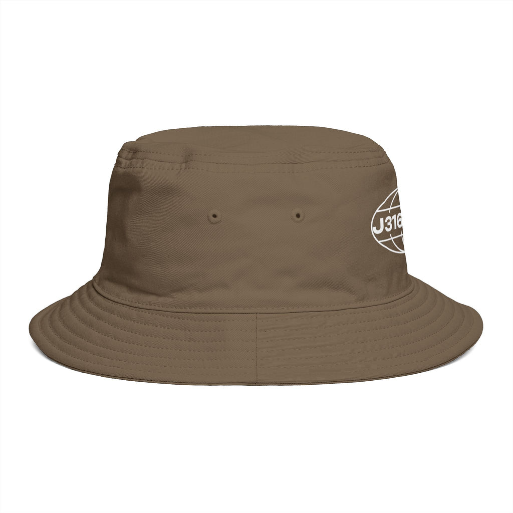 J316 Globe Logo Bucket Hat