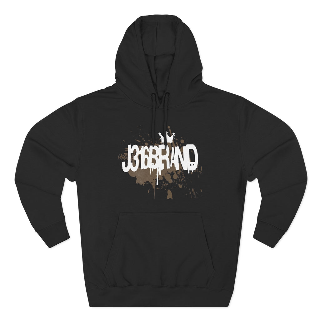 J316  Grunge Logo Hoodie
