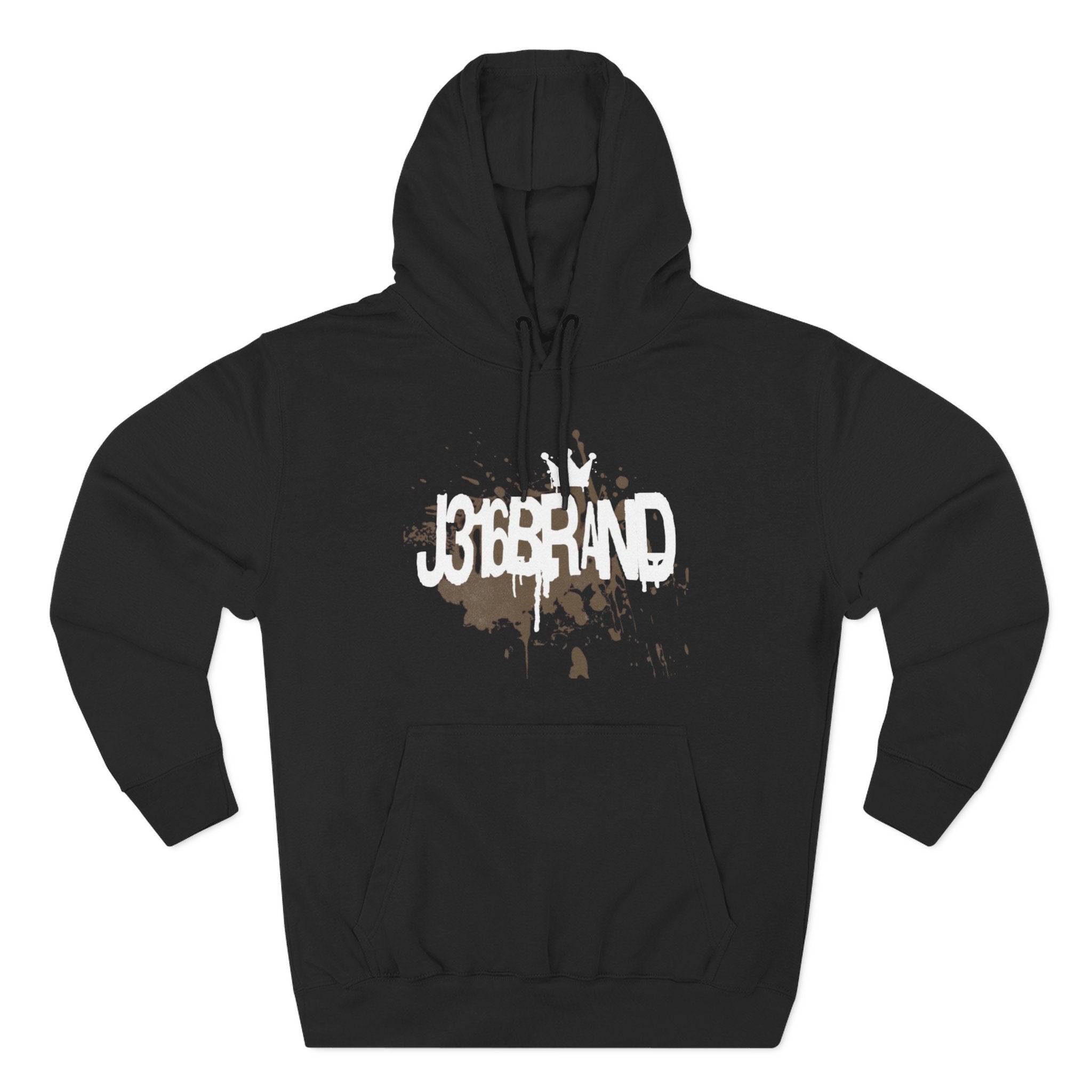 J316  Grunge Logo Hoodie