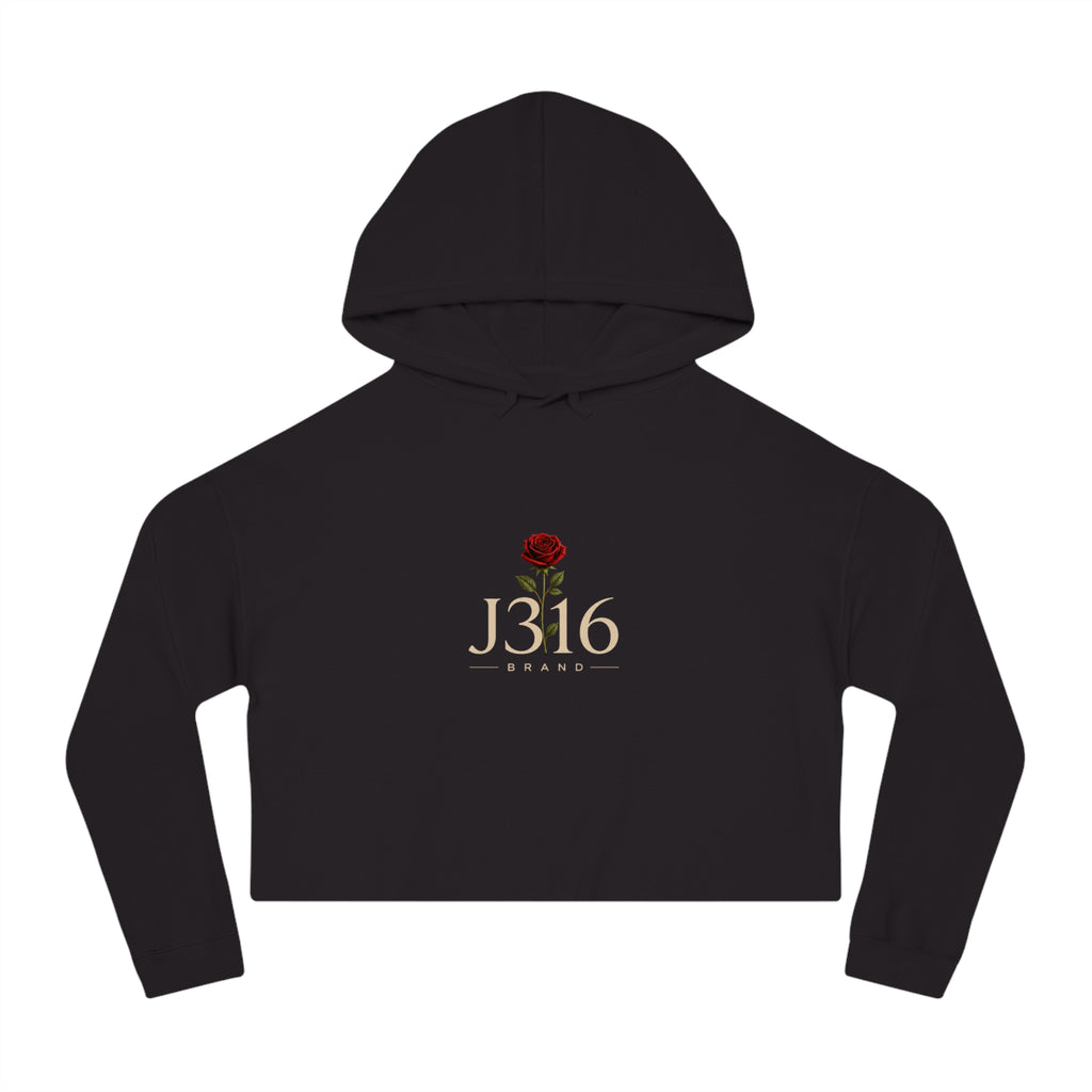 J316 Reborn Women’s Crop Hoodie Dark