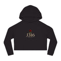 J316 Reborn Women’s Crop Hoodie Dark