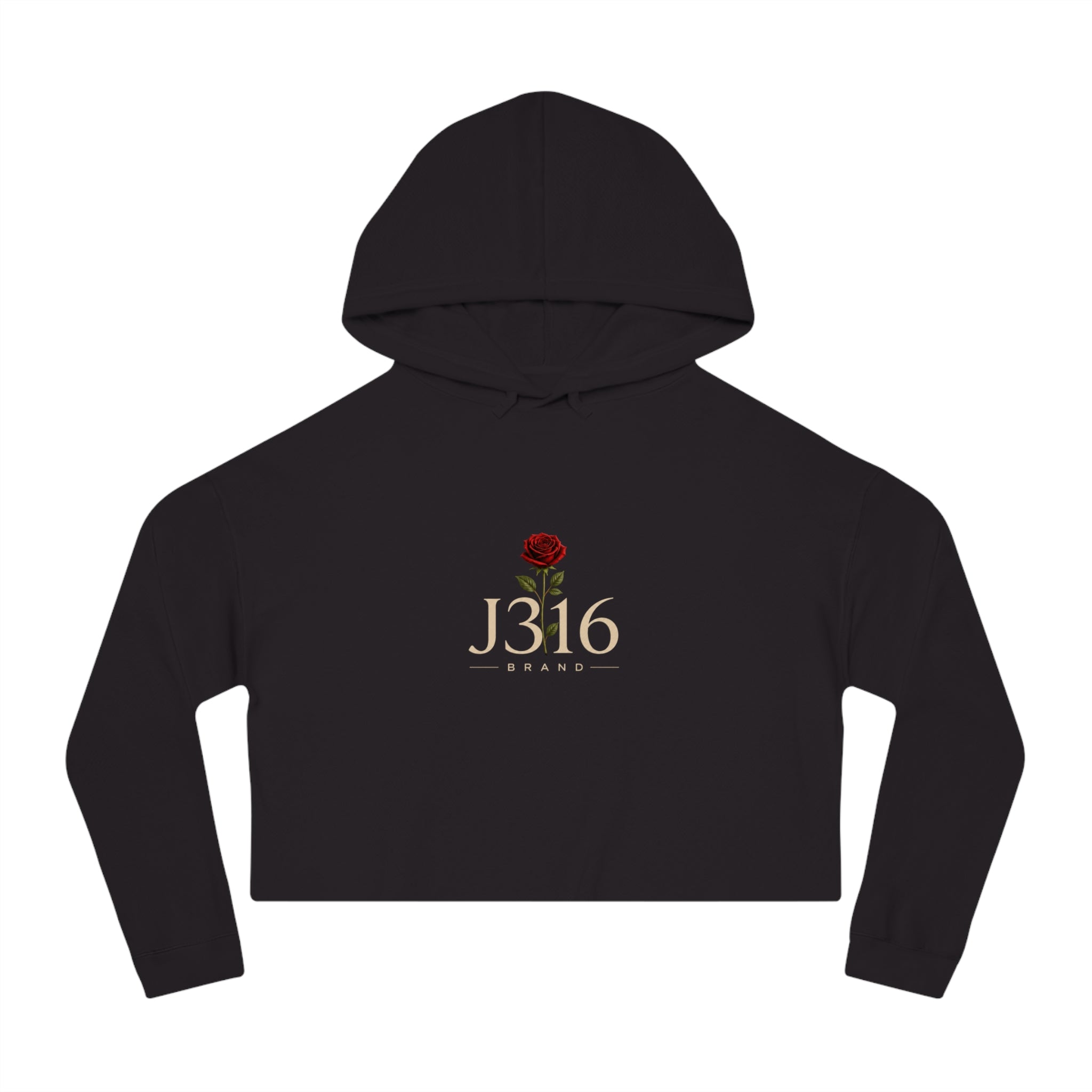 J316 Reborn Women’s Crop Hoodie Dark