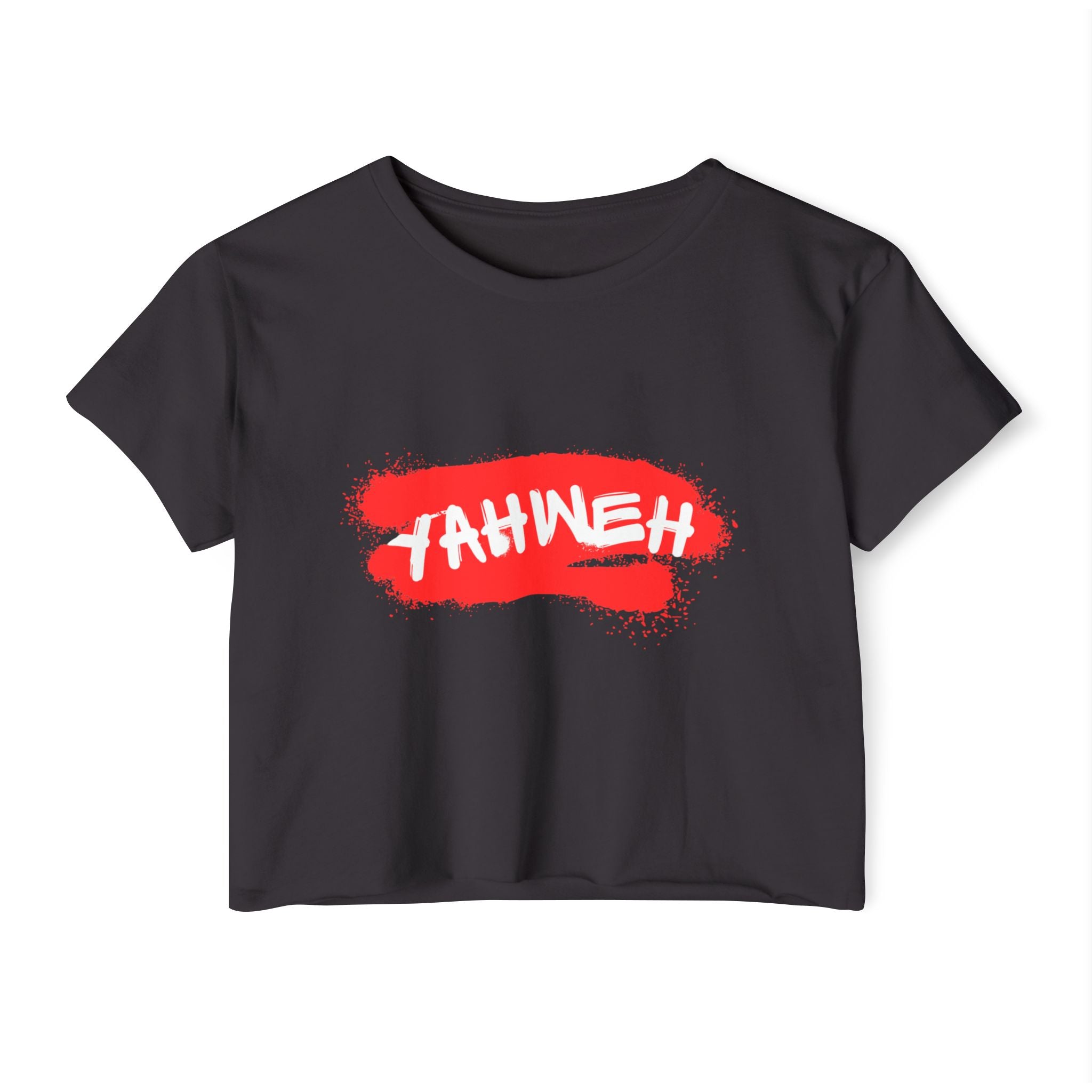 J316 Yahweh Womens Crop Top Dark