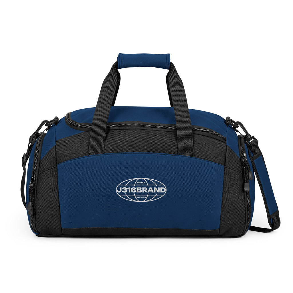 J316Brand Globe Logo Gym Duffel Bag